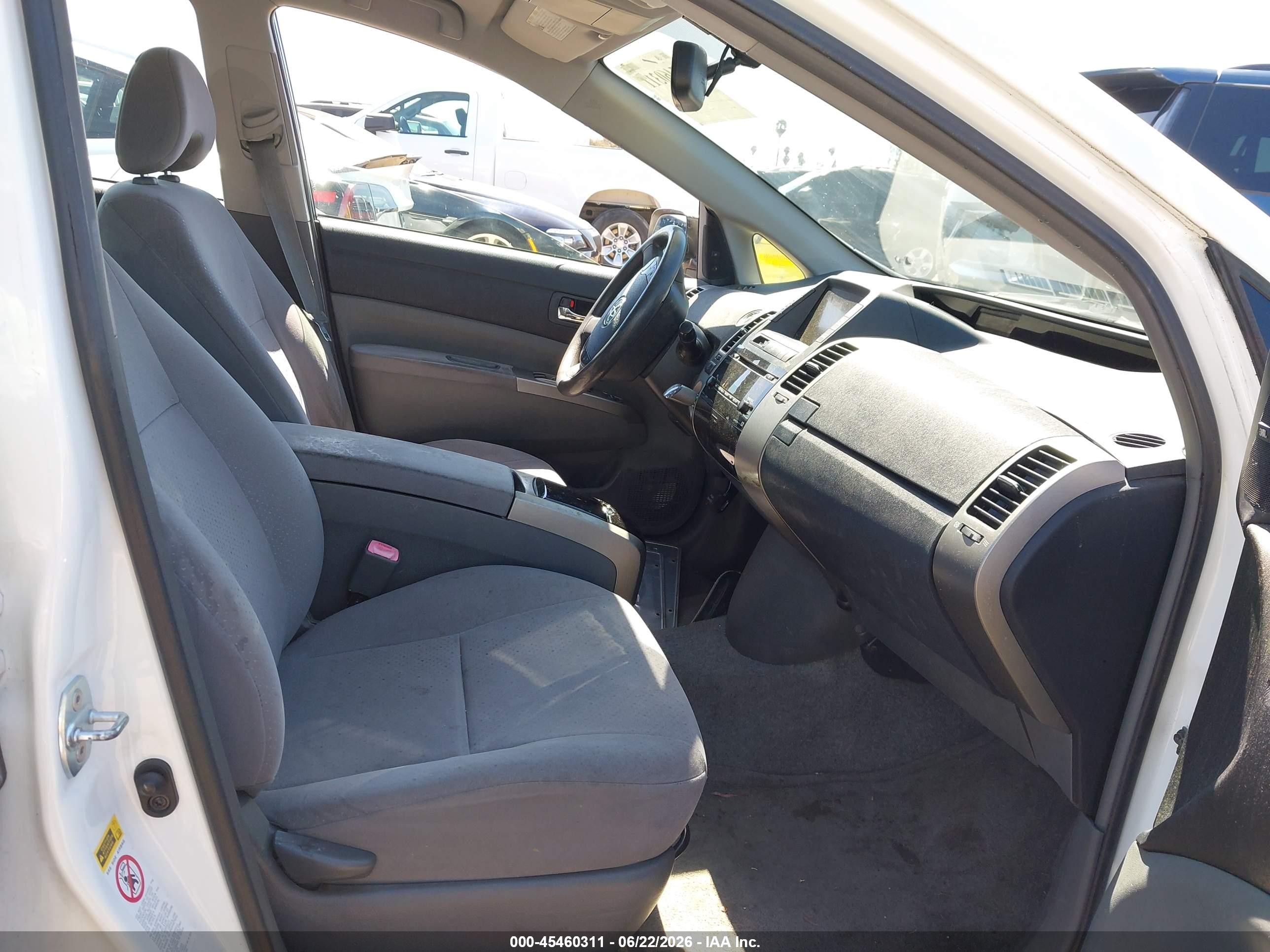 2009 Toyota Prius Touring Белый vin: JTDKB20U993500980