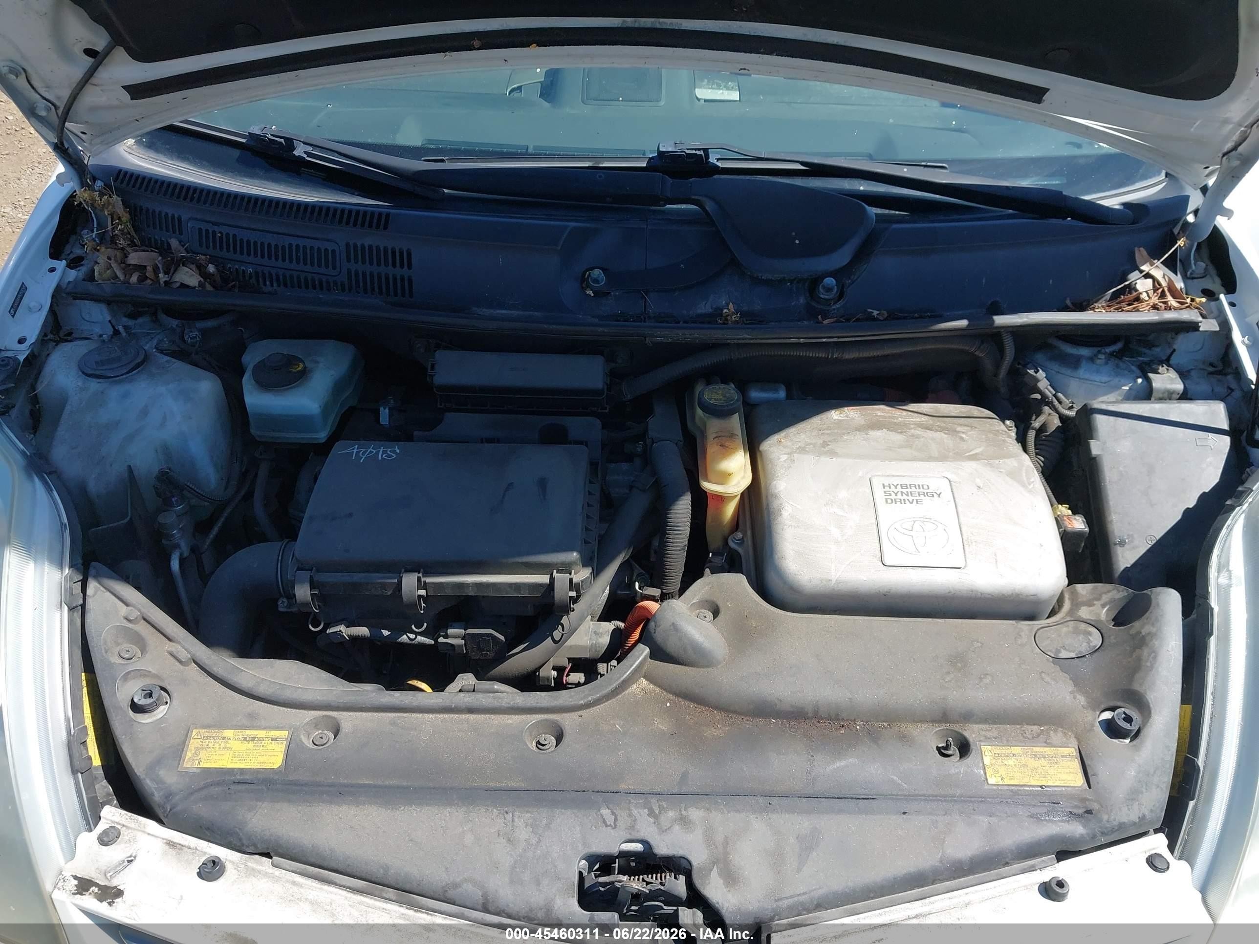 2009 Toyota Prius Touring Белый vin: JTDKB20U993500980