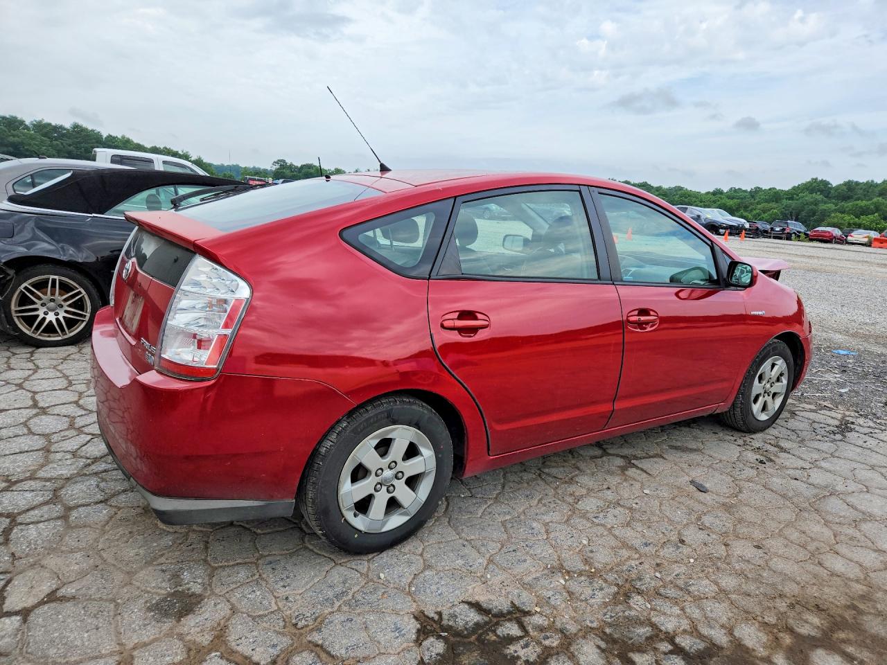 2009 Toyota Prius Base Красный vin: JTDKB20U993529279