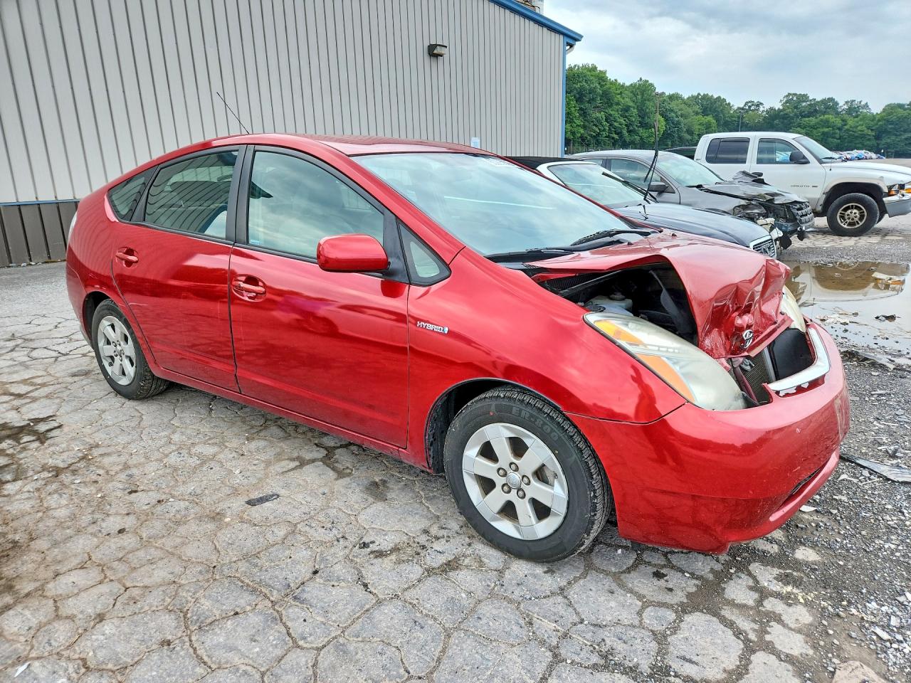 2009 Toyota Prius Base Красный vin: JTDKB20U993529279