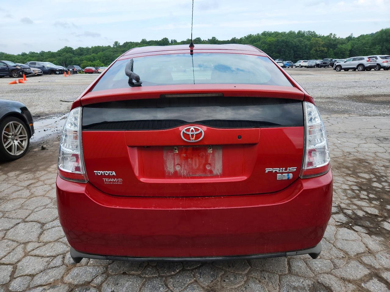 2009 Toyota Prius Base Красный vin: JTDKB20U993529279