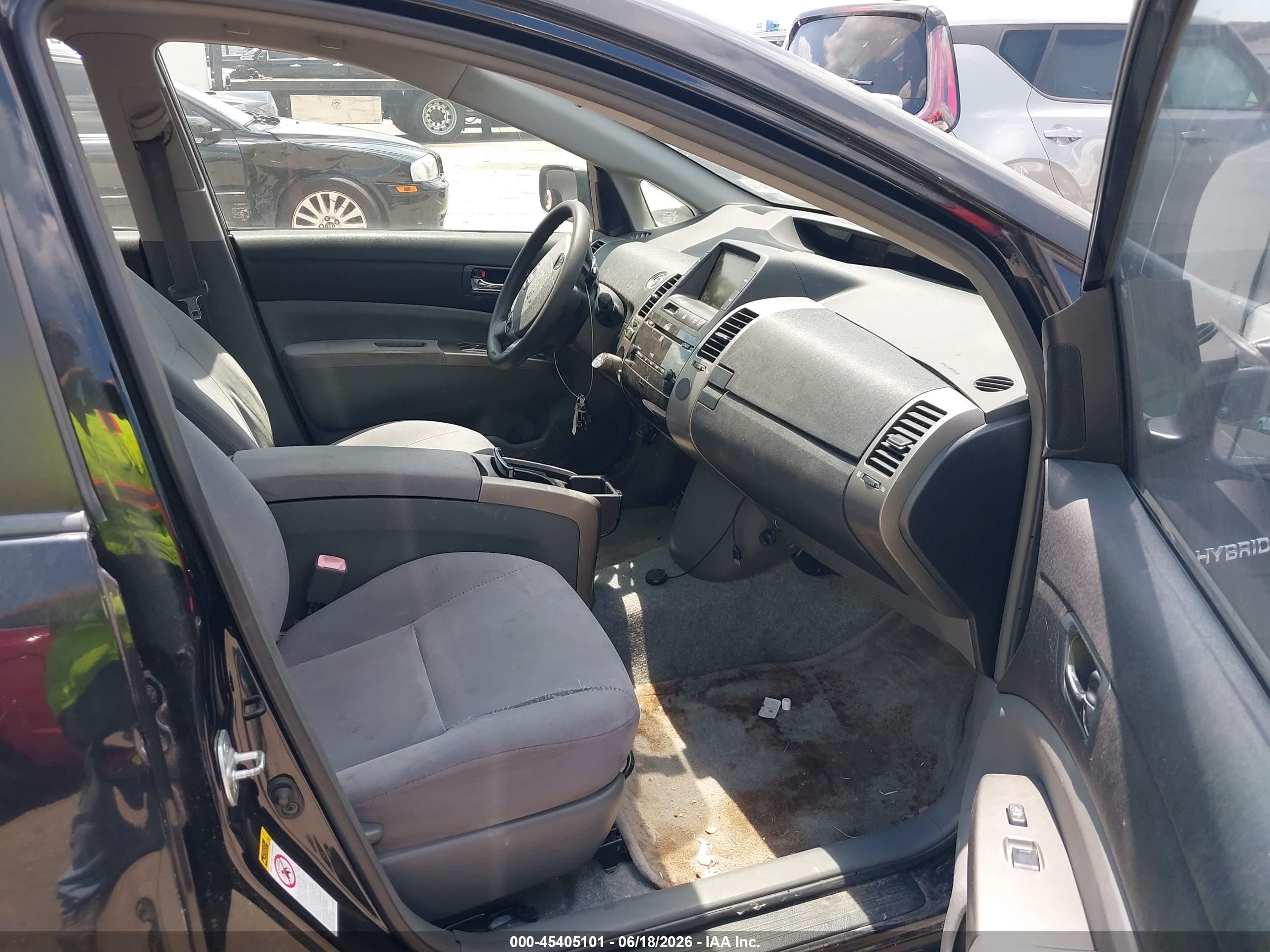 2009 Toyota Prius Black vin: JTDKB20U997820227