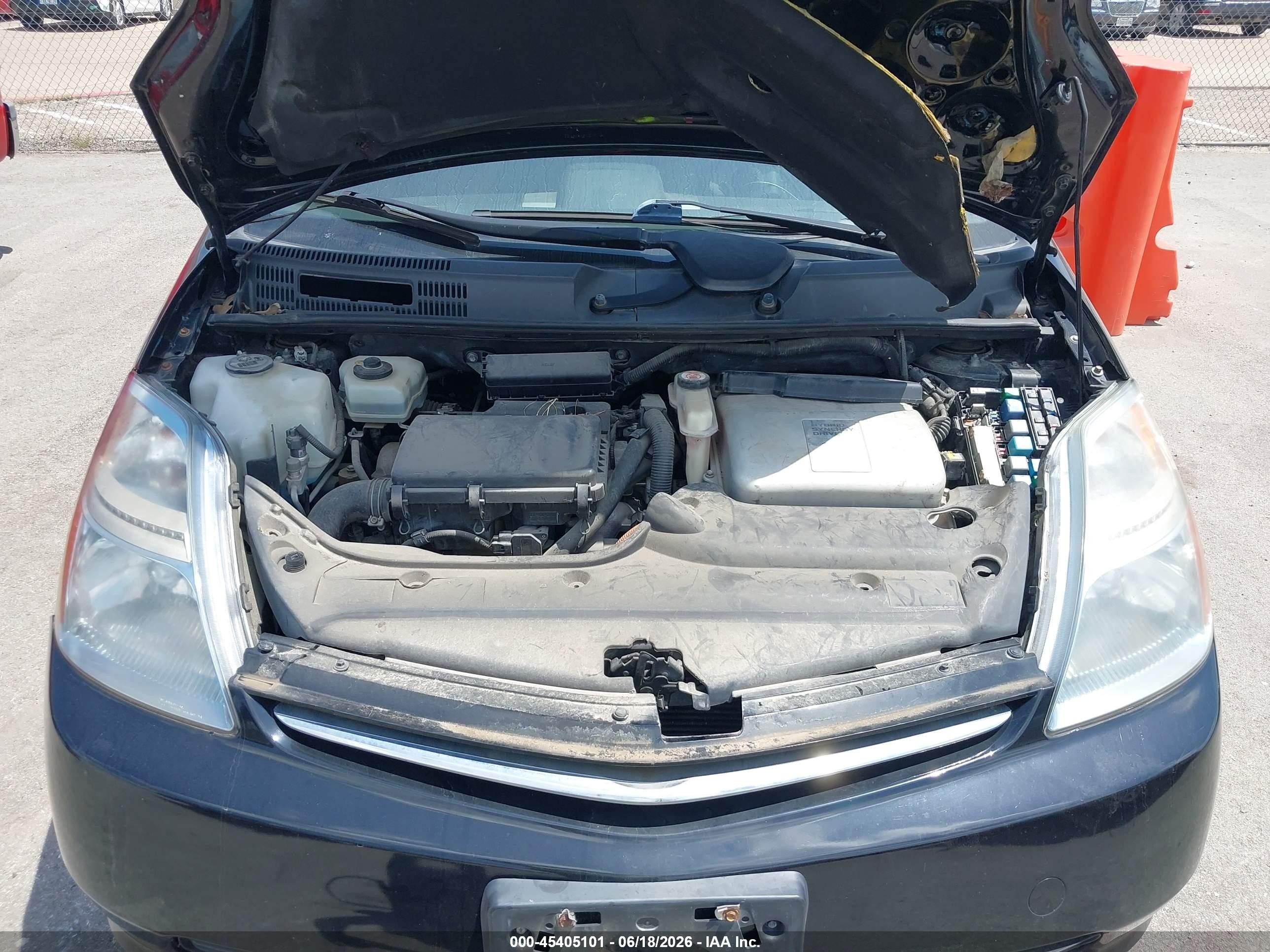 2009 Toyota Prius Black vin: JTDKB20U997820227