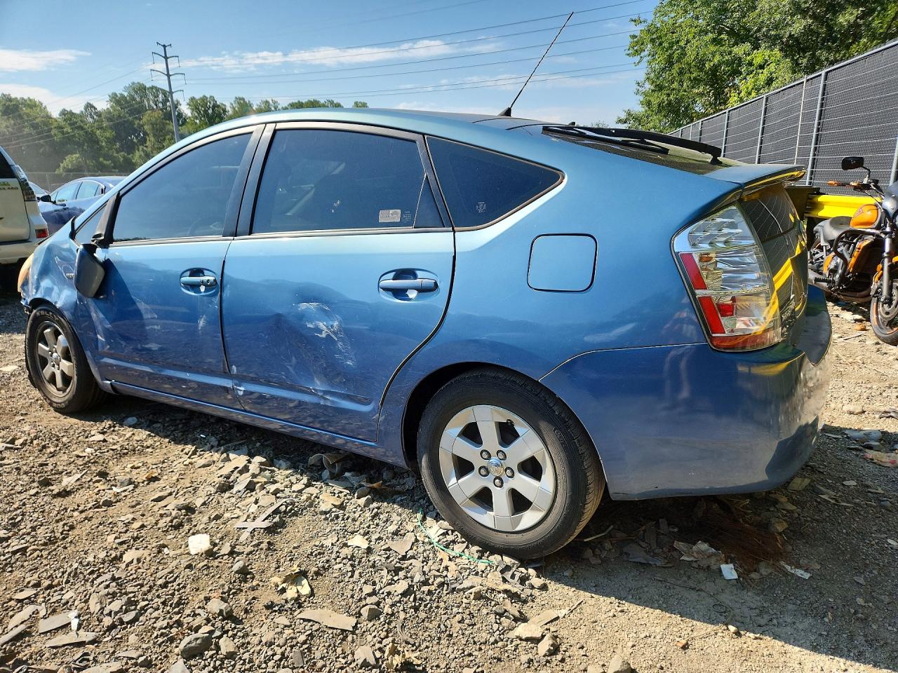 2009 Toyota Prius Base Blue vin: JTDKB20U997845788