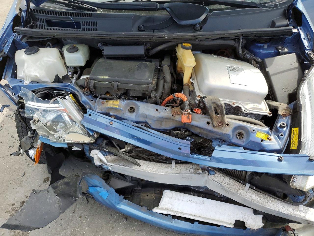 2009 Toyota Prius Base Blue vin: JTDKB20U997858783