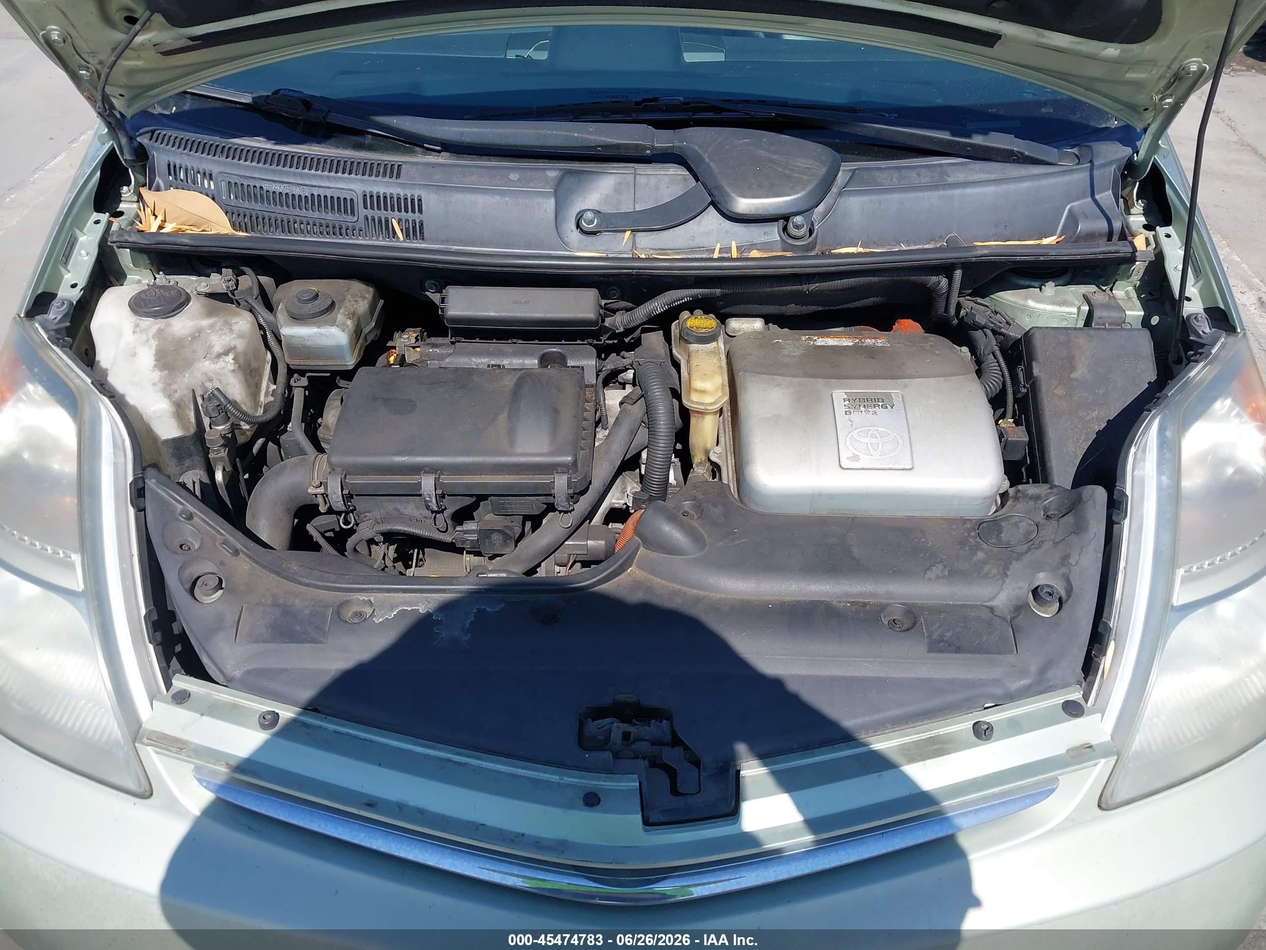 2009 Toyota Prius Серебряный vin: JTDKB20U997875535
