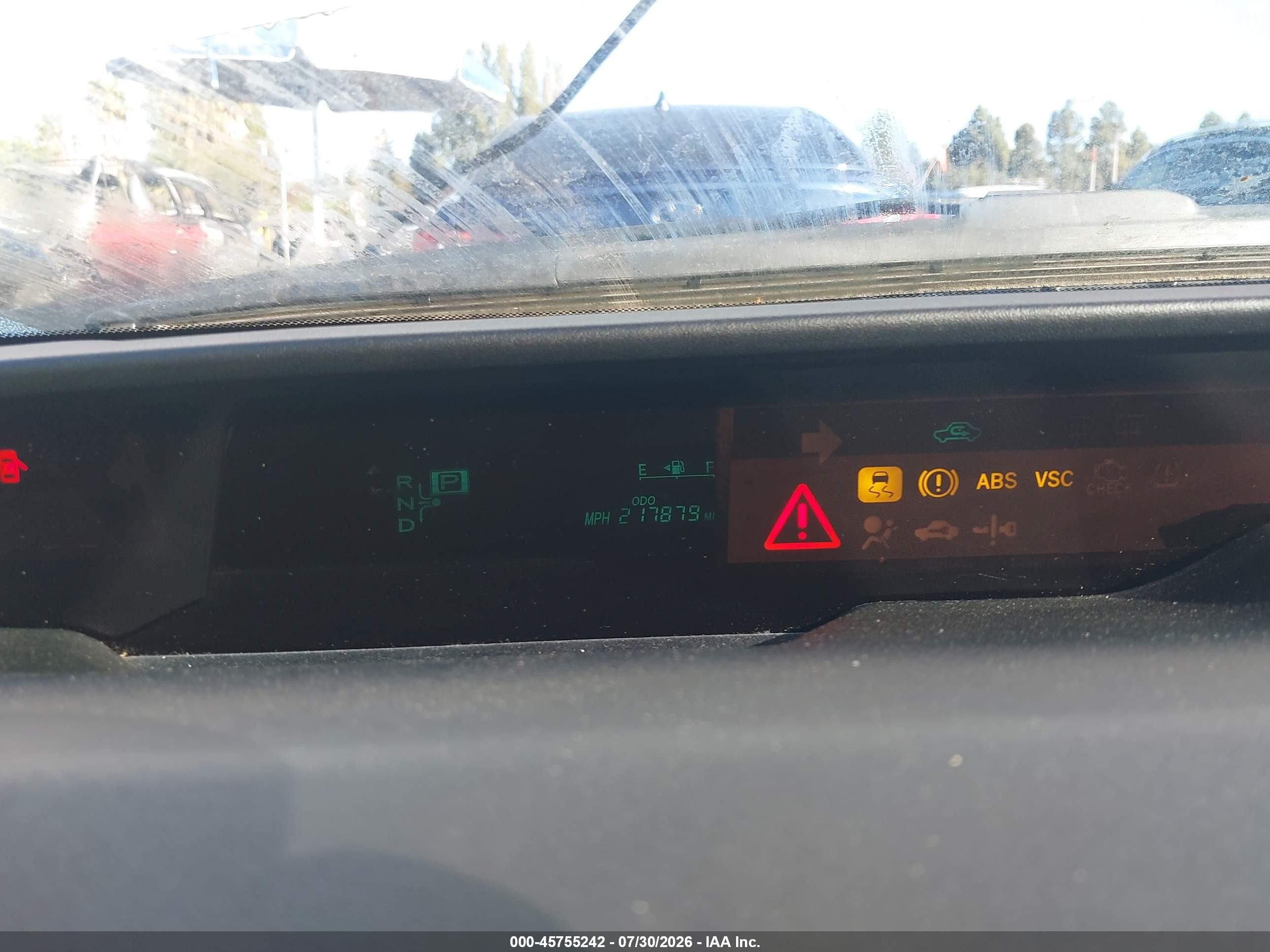 2009 Toyota Prius Touring White vin: JTDKB20U997877737