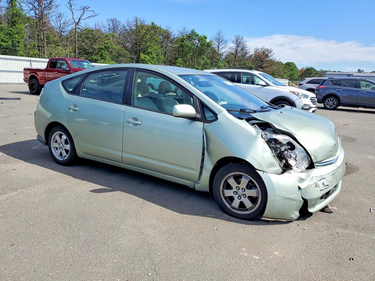 2009 Toyota Prius Base Green vin: JTDKB20U997884252
