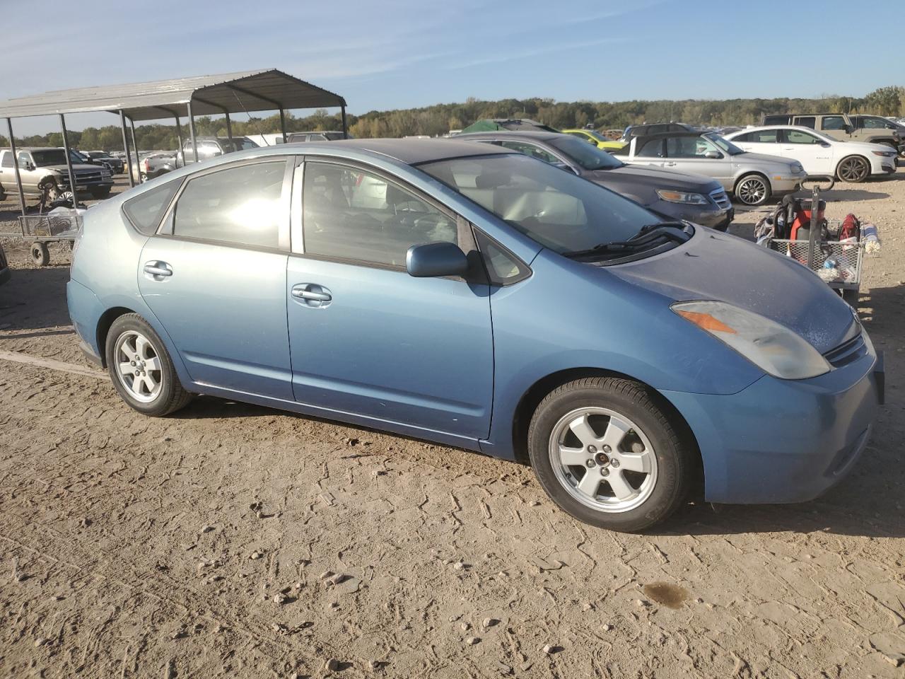 2005 Toyota Prius Синий vin: JTDKB20UX53047902