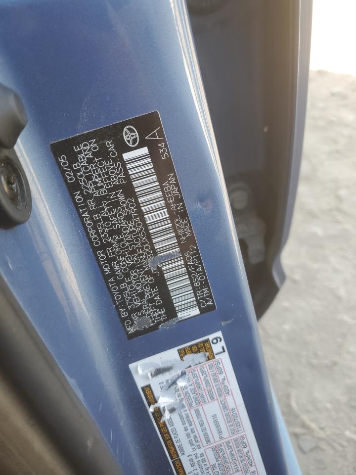 2005 Toyota Prius Синий vin: JTDKB20UX53047902