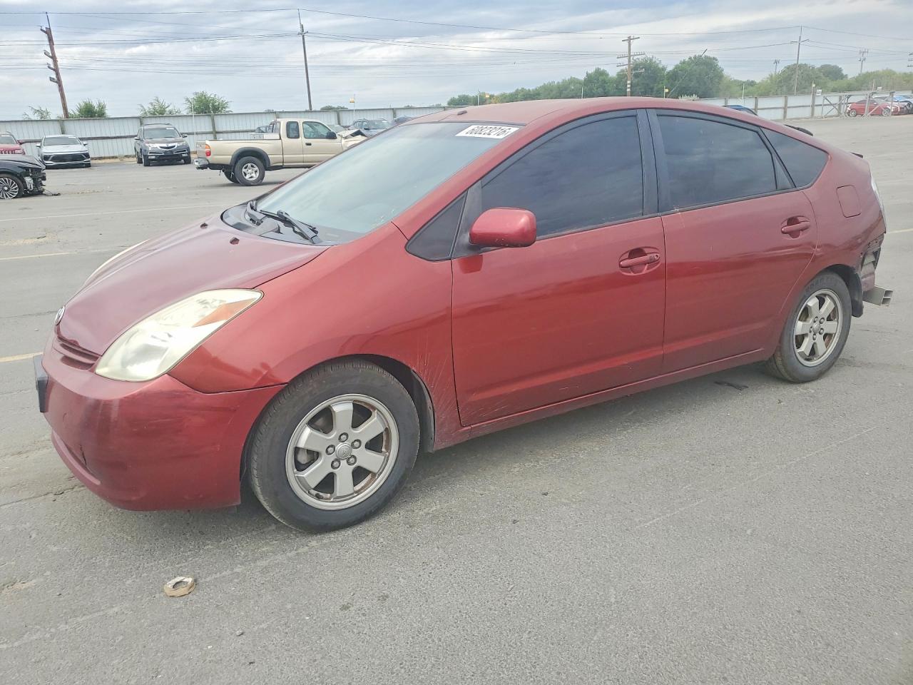 2005 Toyota Prius Base Burgundy vin: JTDKB20UX53115292