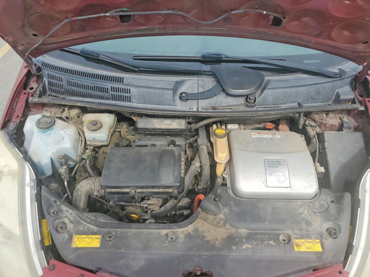 2005 Toyota Prius Base Бордовый vin: JTDKB20UX53115292