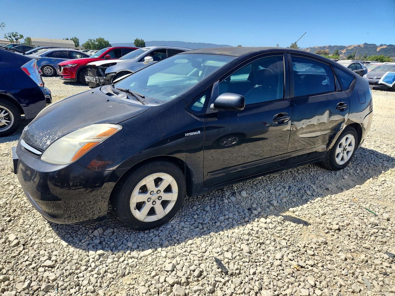 2006 Toyota Prius Base Black vin: JTDKB20UX63156216