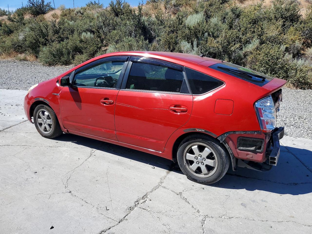 2006 Toyota Prius Base Красный vin: JTDKB20UX67064046