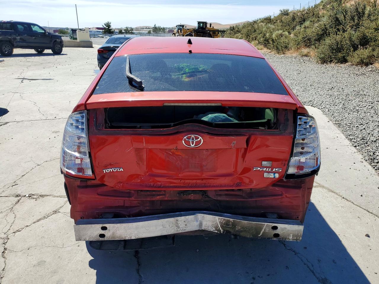 2006 Toyota Prius Base Красный vin: JTDKB20UX67064046