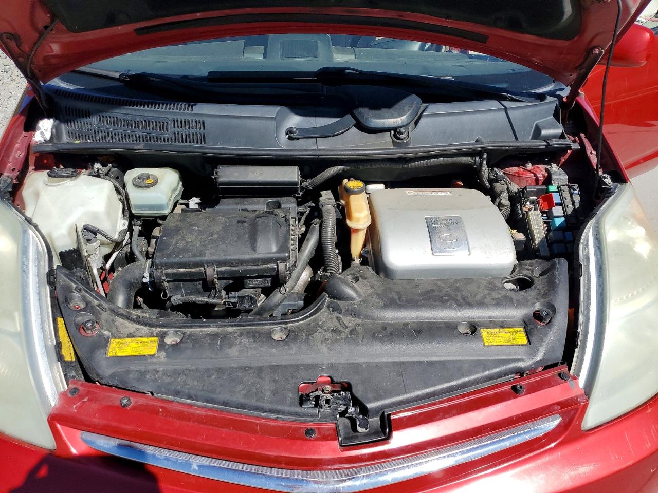 2006 Toyota Prius Base Красный vin: JTDKB20UX67064046