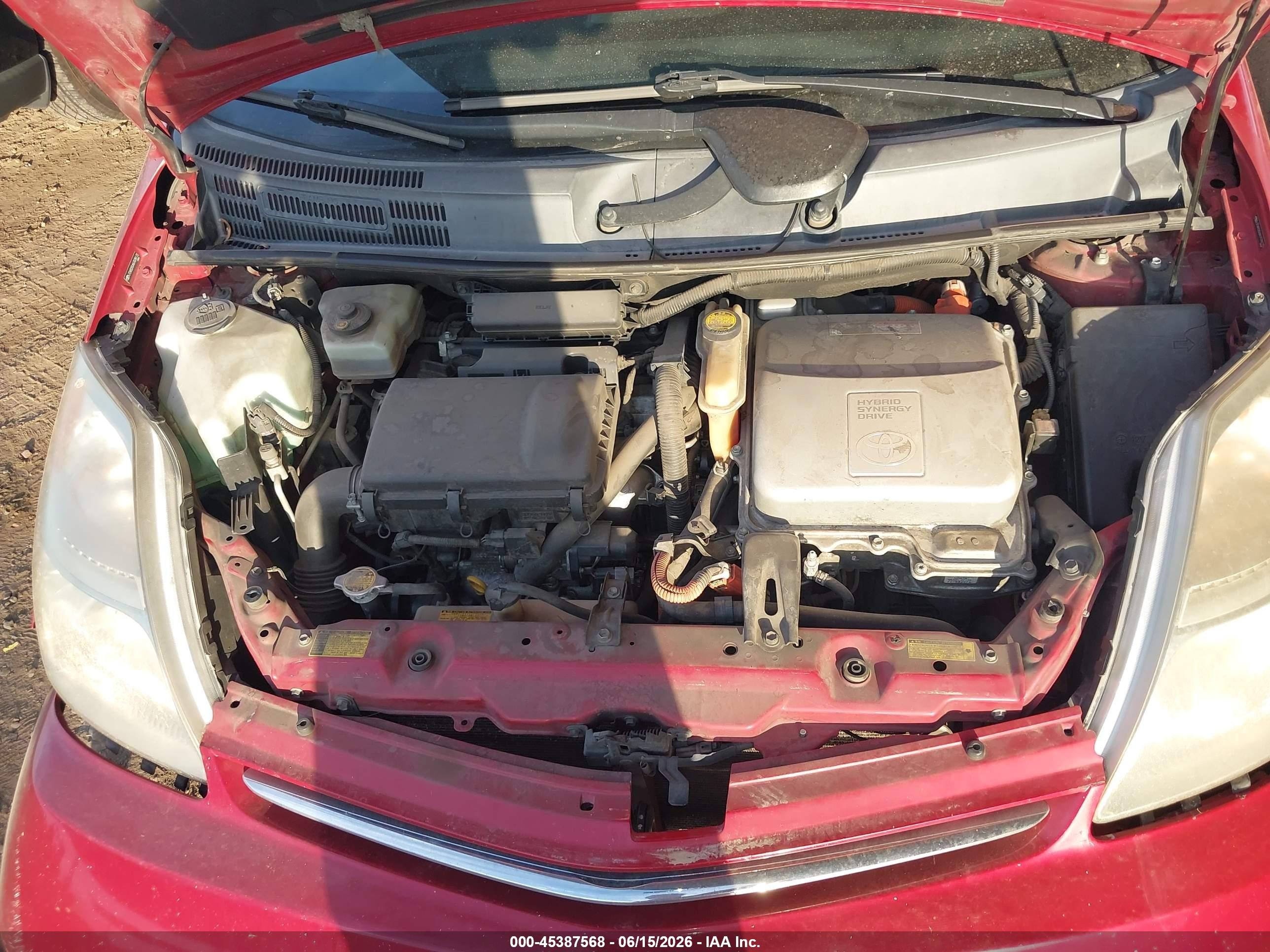 2006 Toyota Prius   Red vin: JTDKB20UX67078173