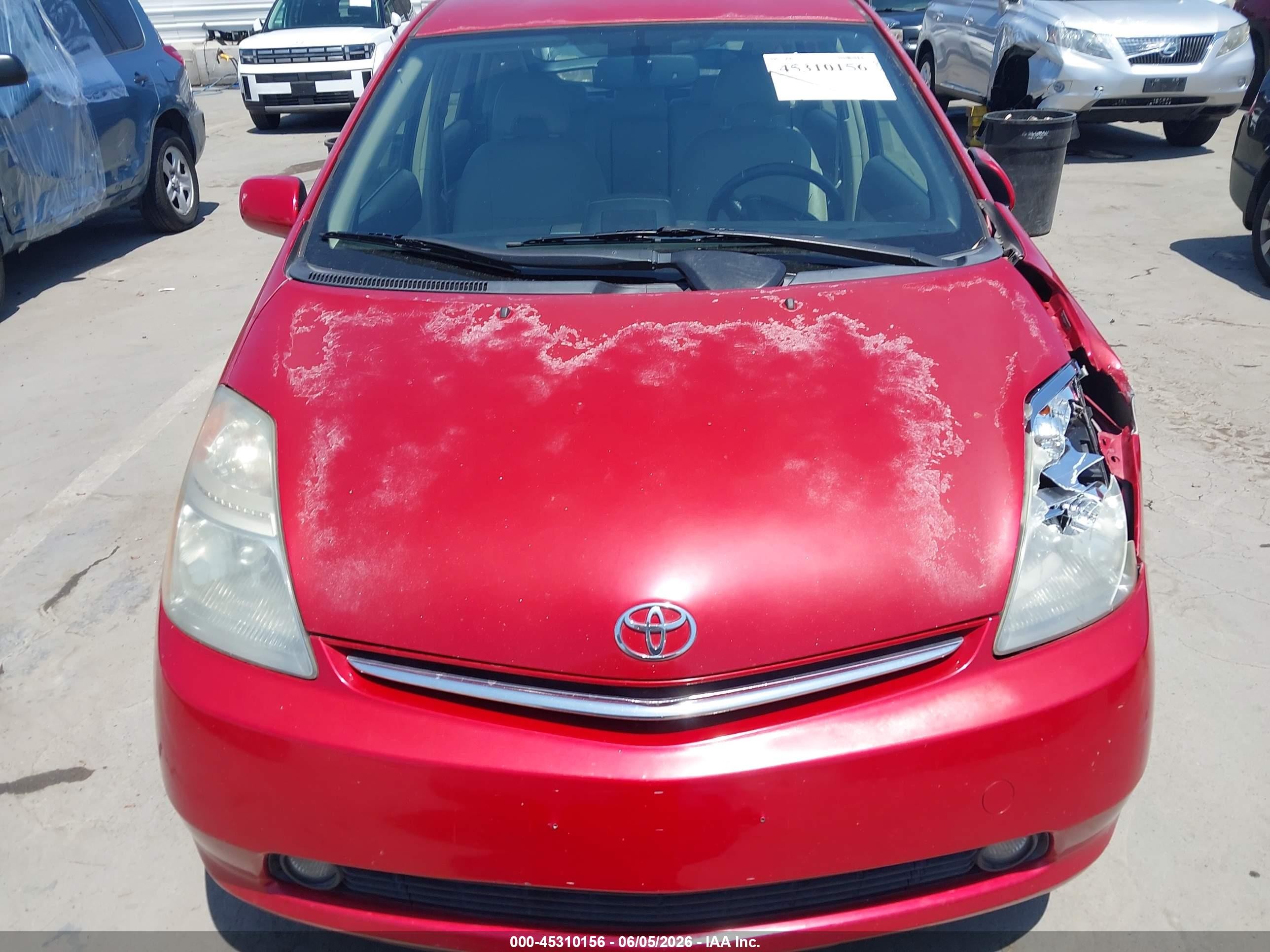 2006 Toyota Prius   Red vin: JTDKB20UX67507943