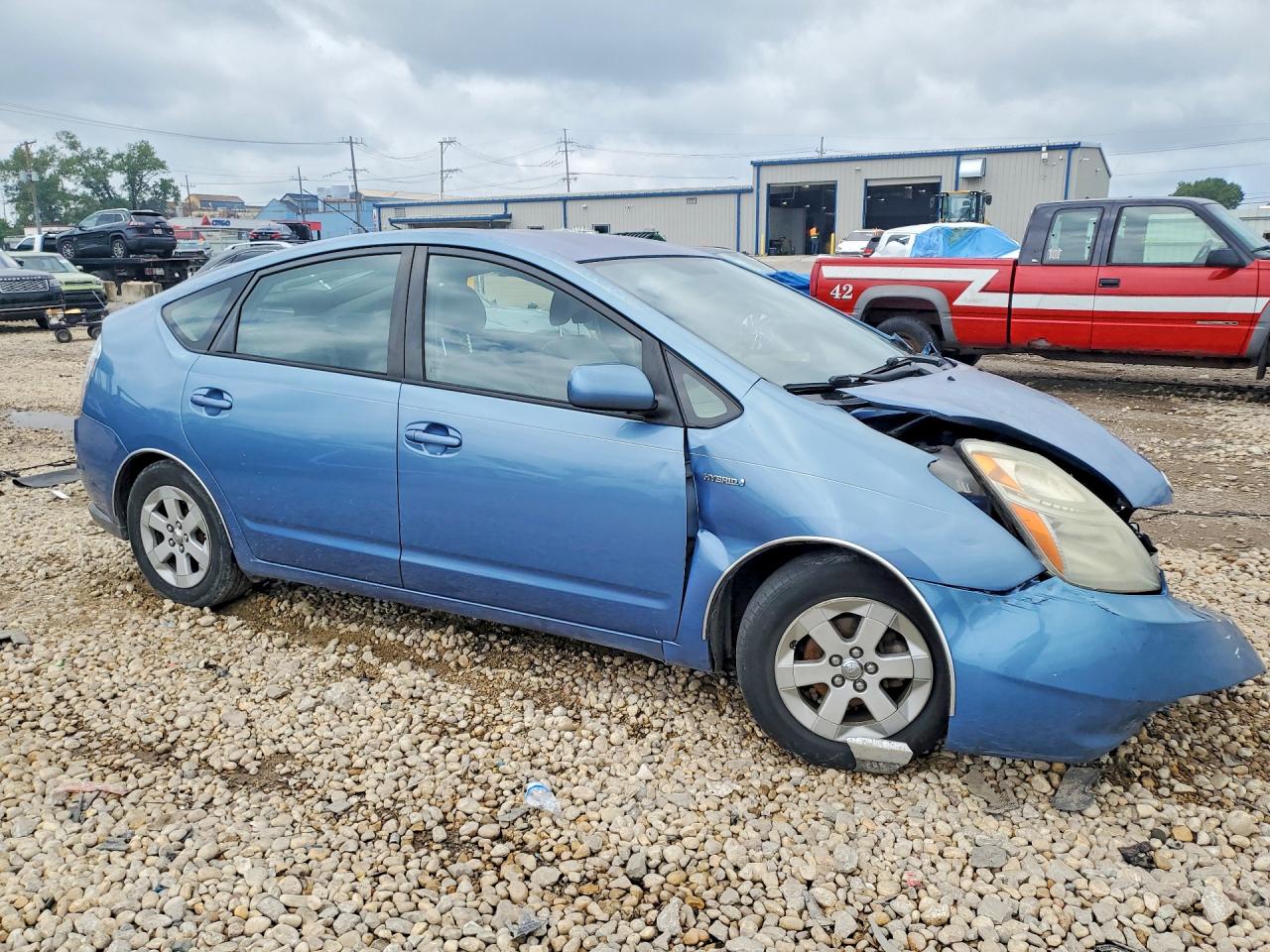 2006 Toyota Prius Base Blue vin: JTDKB20UX67512897