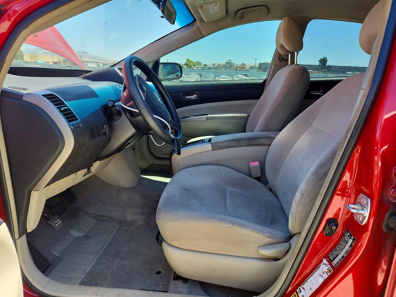2006 Toyota Prius Base Red vin: JTDKB20UX67517064