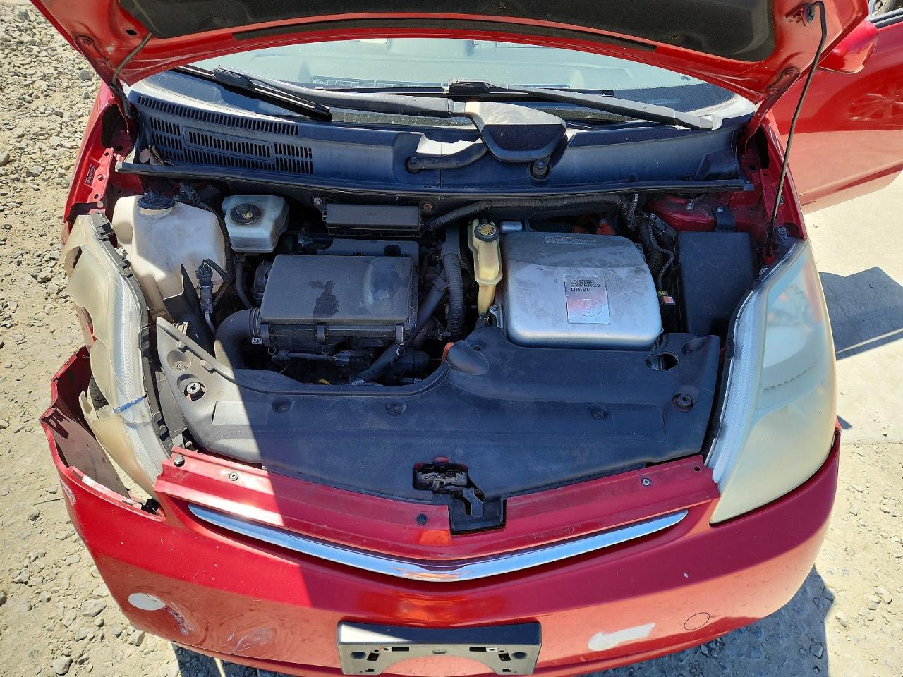 2006 Toyota Prius Base Red vin: JTDKB20UX67517064