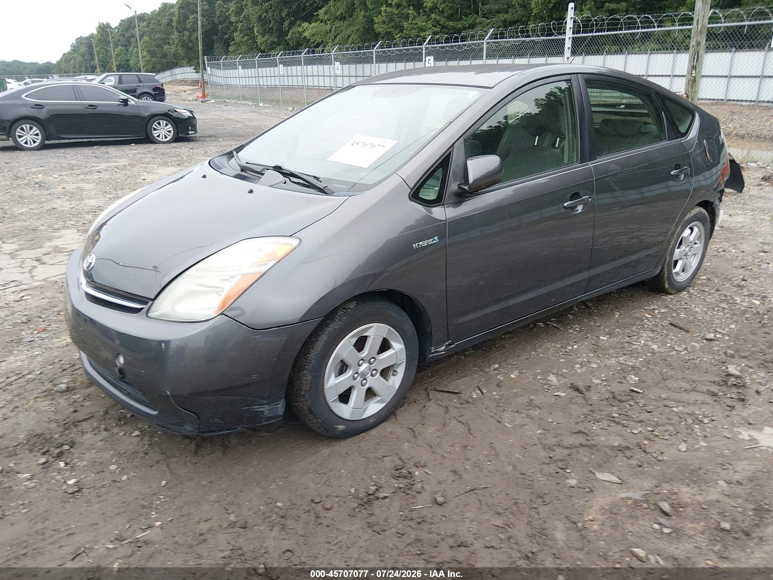 2007 Toyota Prius Gray vin: JTDKB20UX73225276