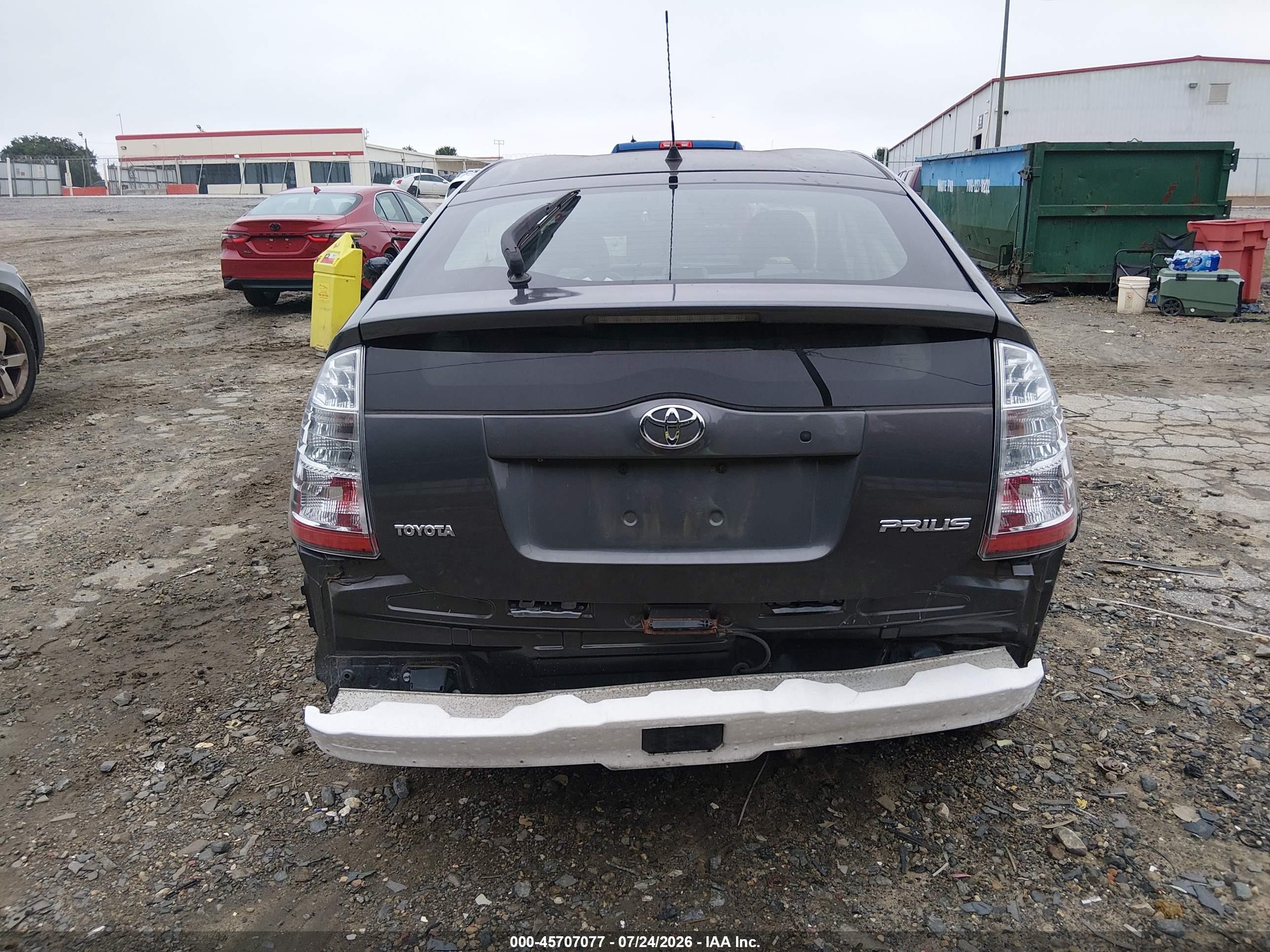 2007 Toyota Prius Gray vin: JTDKB20UX73225276