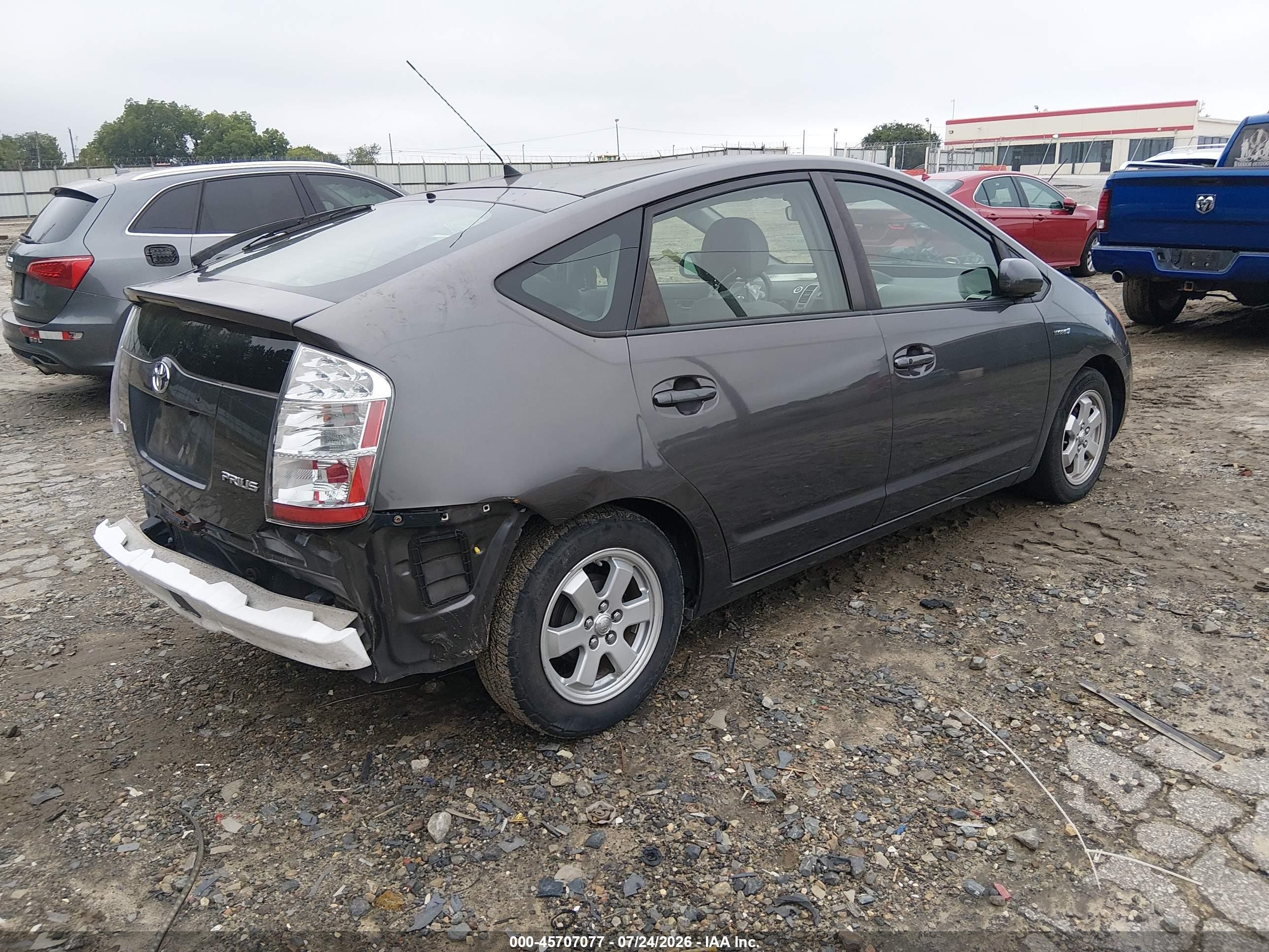 2007 Toyota Prius Gray vin: JTDKB20UX73225276