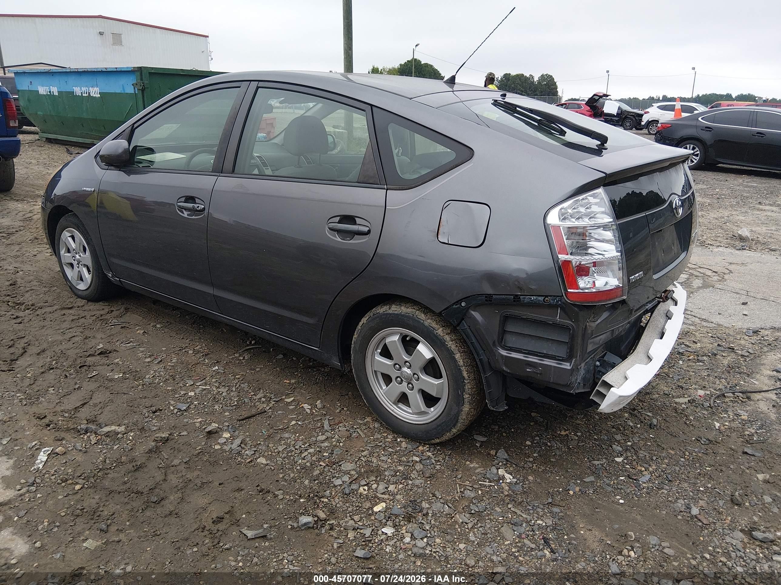 2007 Toyota Prius Gray vin: JTDKB20UX73225276