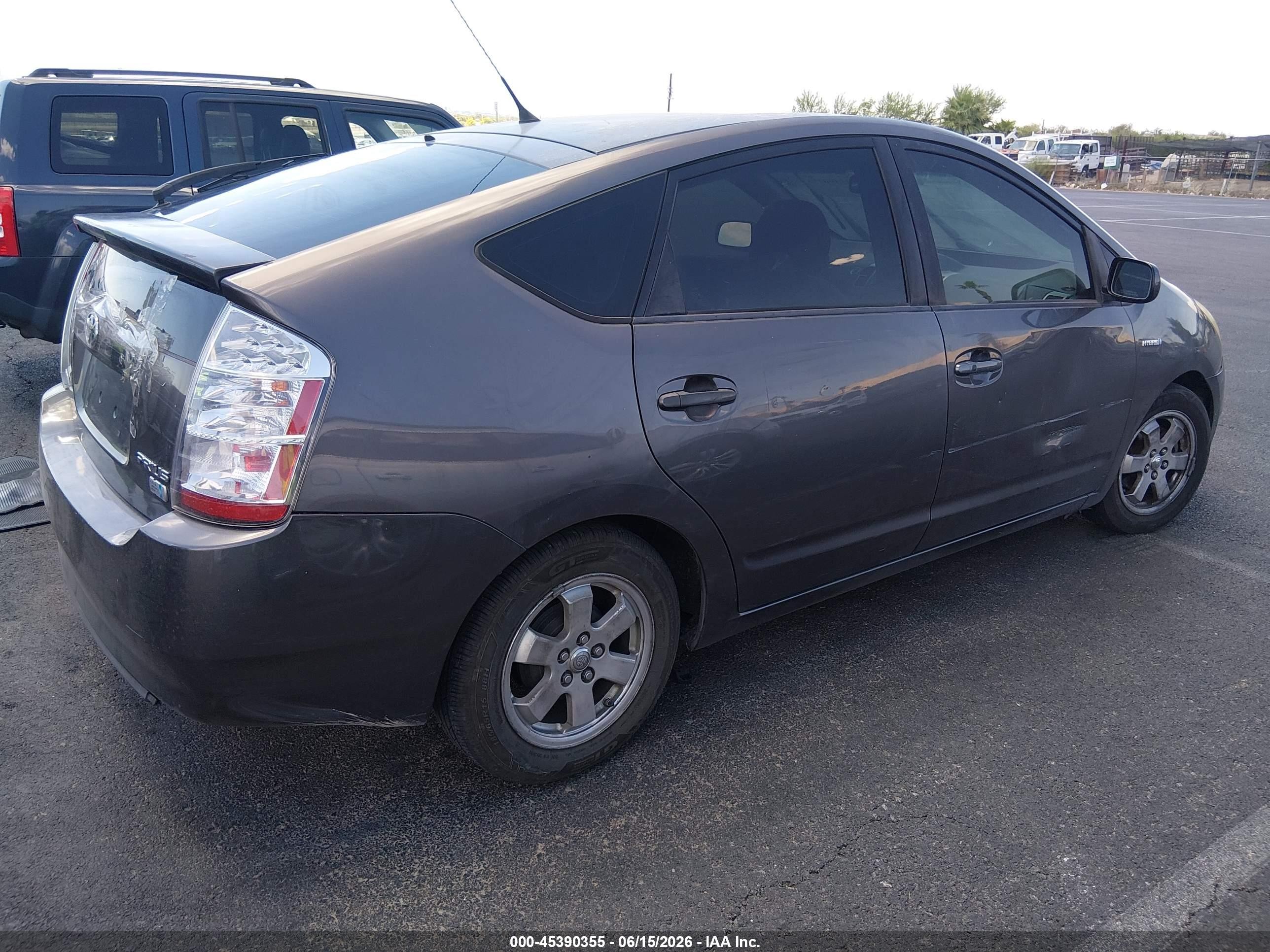 2007 Toyota Prius Gray vin: JTDKB20UX73276504