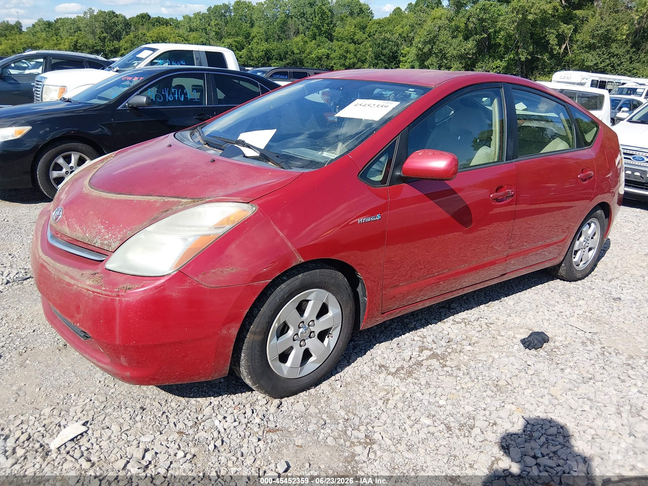 2007 Toyota Prius   Red vin: JTDKB20UX73282240