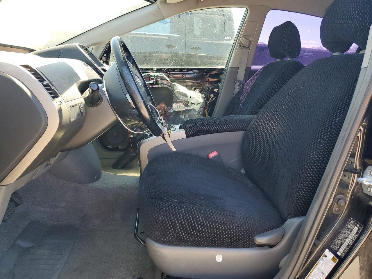 2007 Toyota Prius Base Black vin: JTDKB20UX73292587