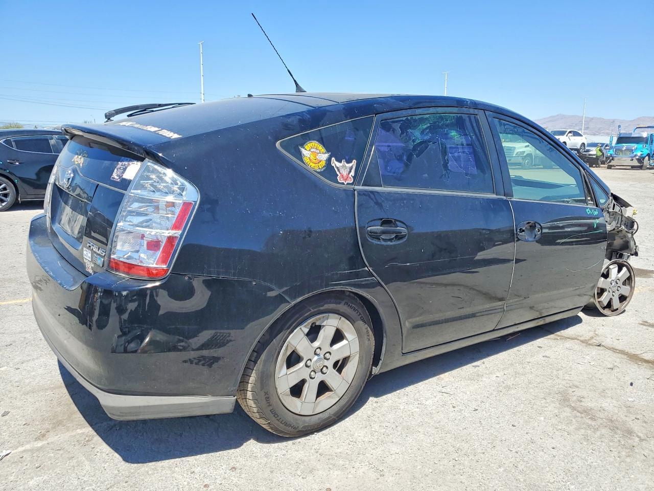 2007 Toyota Prius Base Black vin: JTDKB20UX73292587
