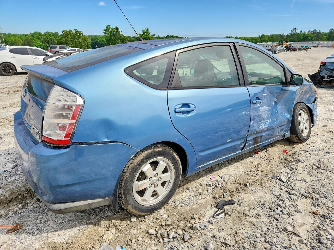2007 Toyota Prius Base Blue vin: JTDKB20UX77545934