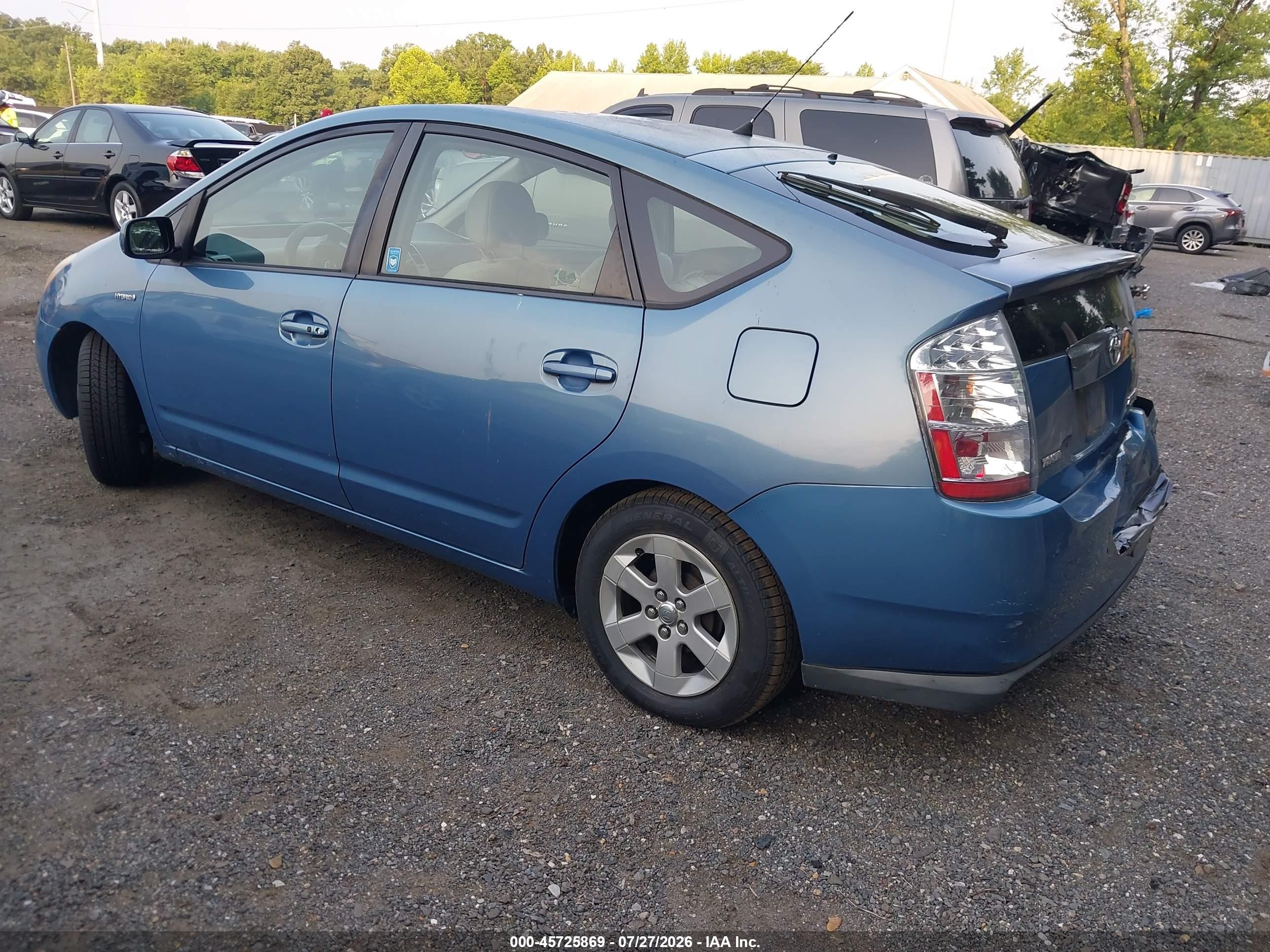 2007 Toyota Prius   Light Blue vin: JTDKB20UX77553970