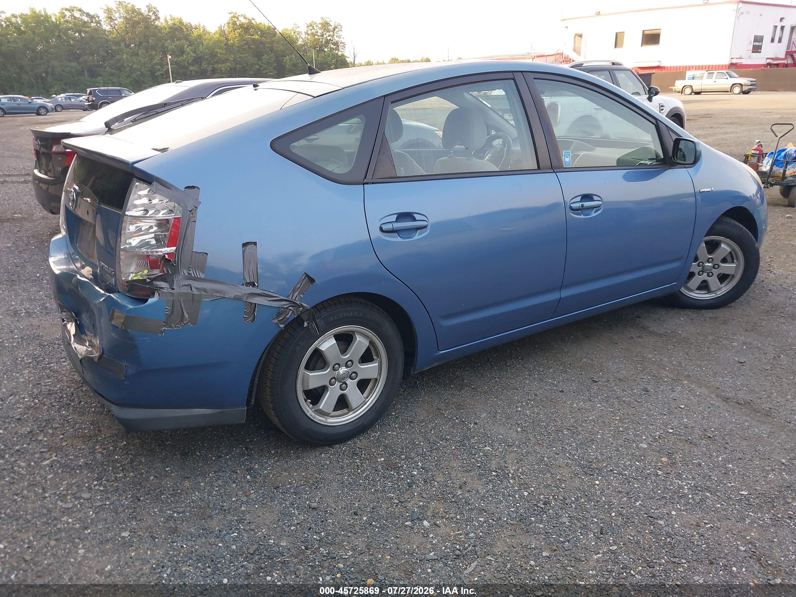 2007 Toyota Prius   Light Blue vin: JTDKB20UX77553970