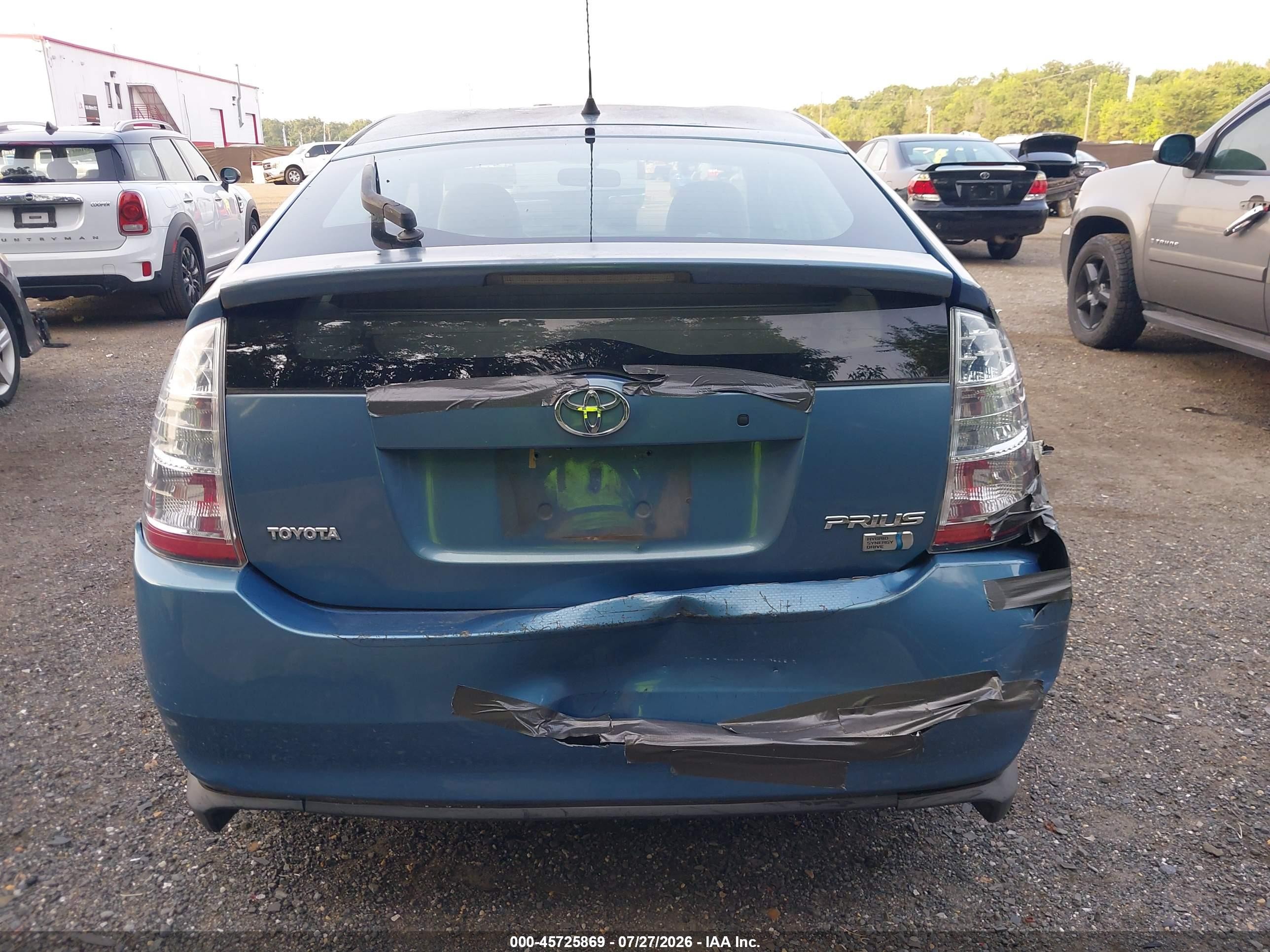 2007 Toyota Prius   Light Blue vin: JTDKB20UX77553970