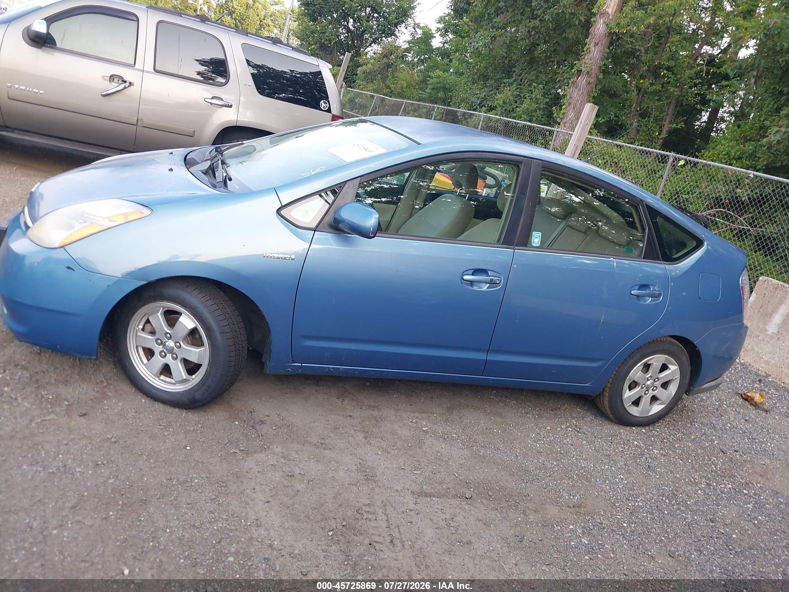 2007 Toyota Prius   Light Blue vin: JTDKB20UX77553970