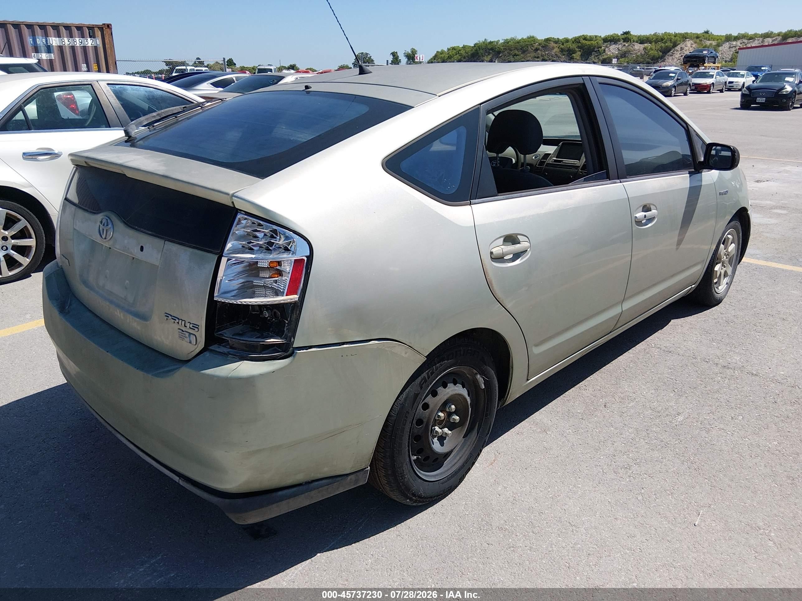 2007 Toyota Prius   Gray vin: JTDKB20UX77580375