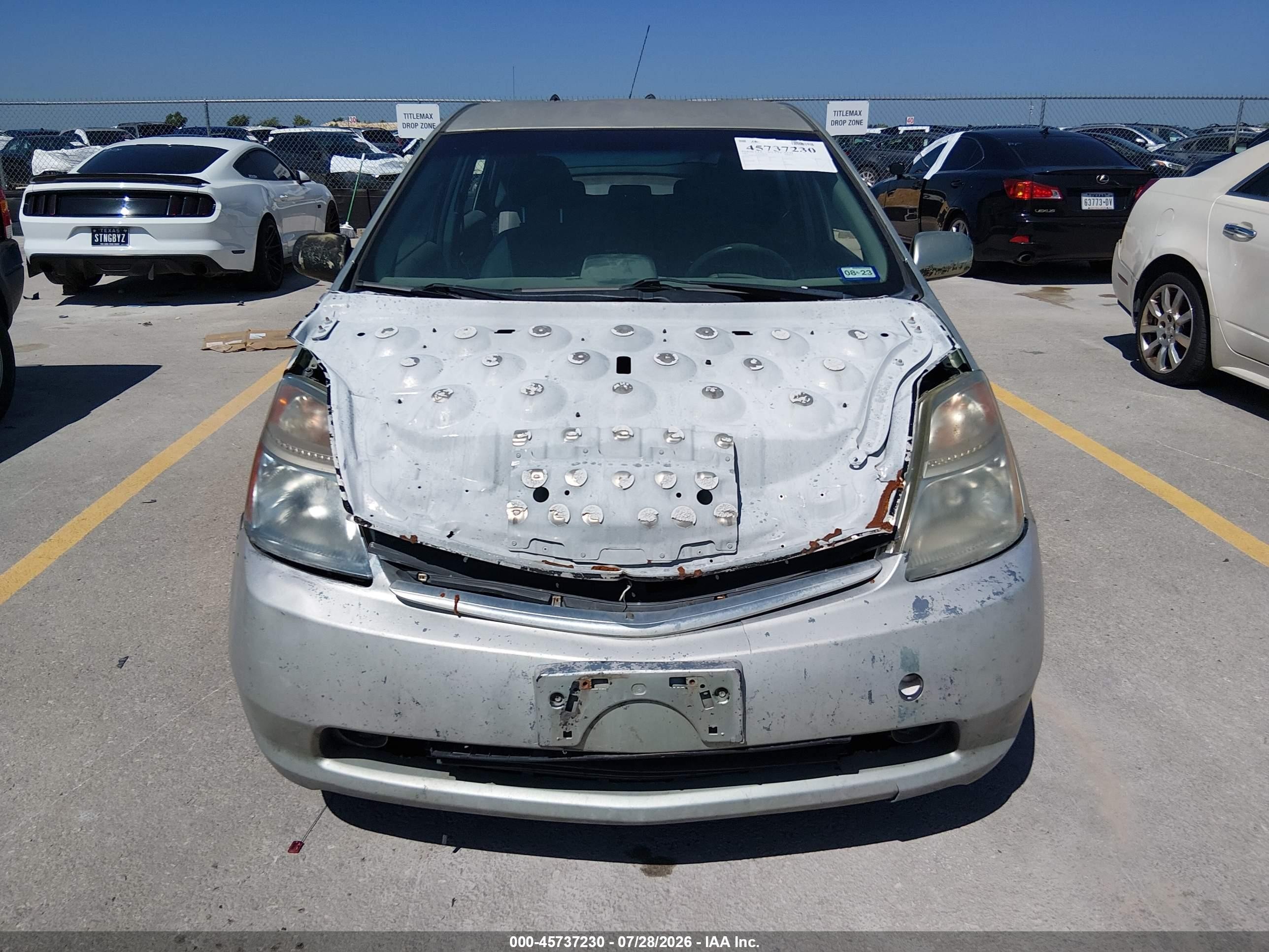 2007 Toyota Prius   Gray vin: JTDKB20UX77580375