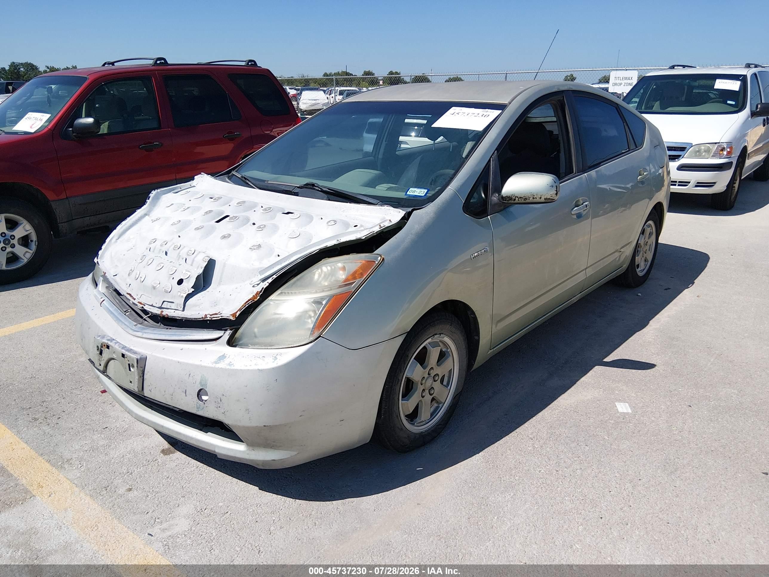 2007 Toyota Prius   Gray vin: JTDKB20UX77580375