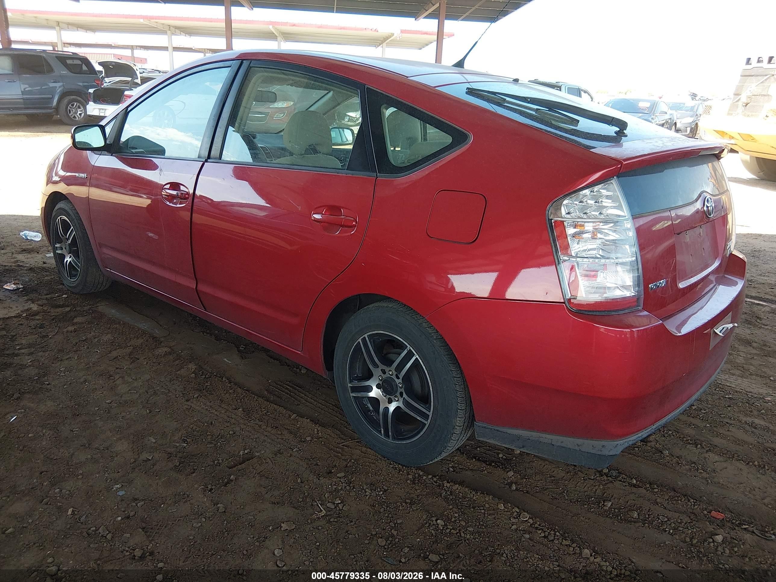 2007 Toyota Prius   Red vin: JTDKB20UX77629428