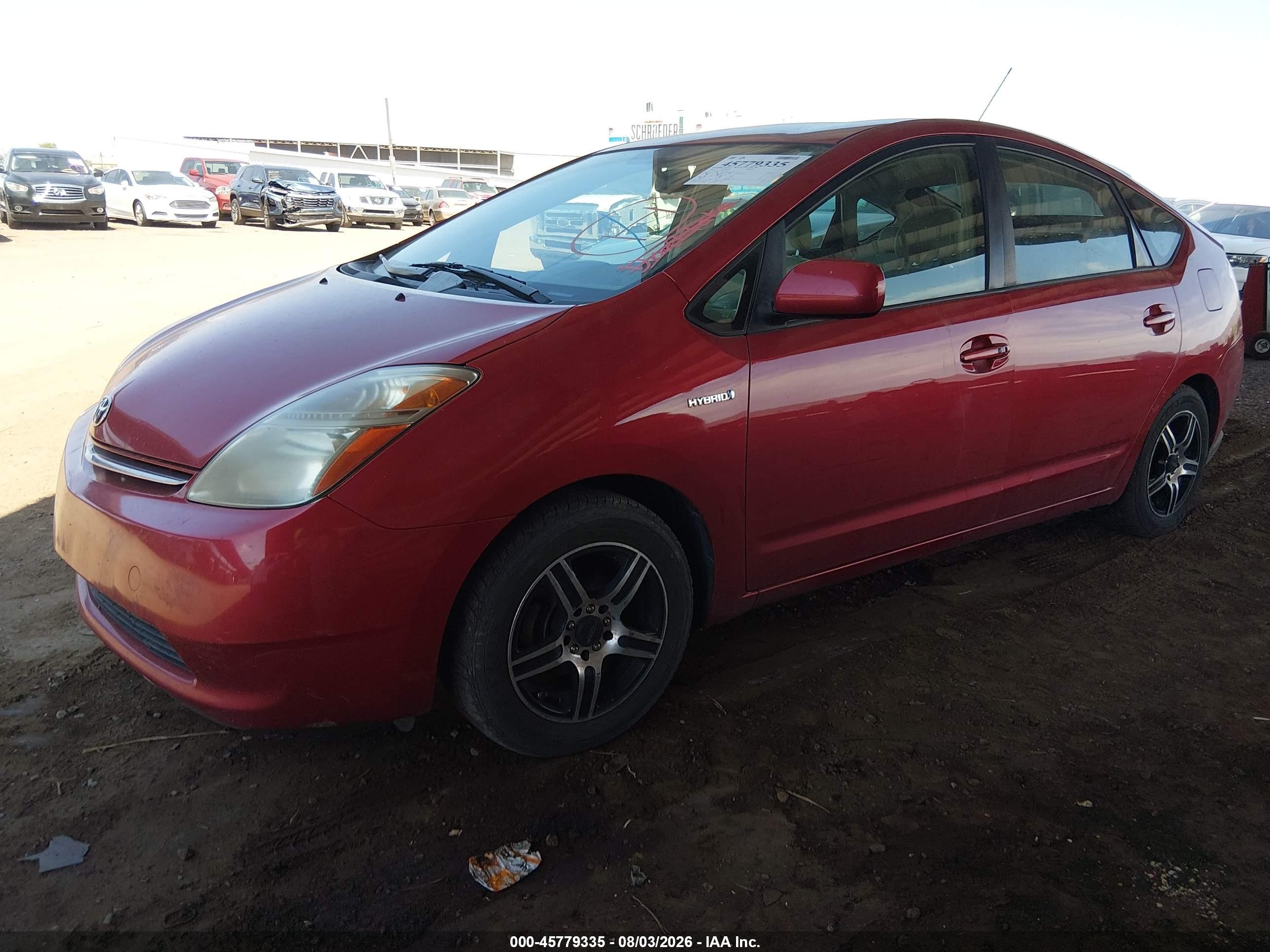 2007 Toyota Prius   Red vin: JTDKB20UX77629428