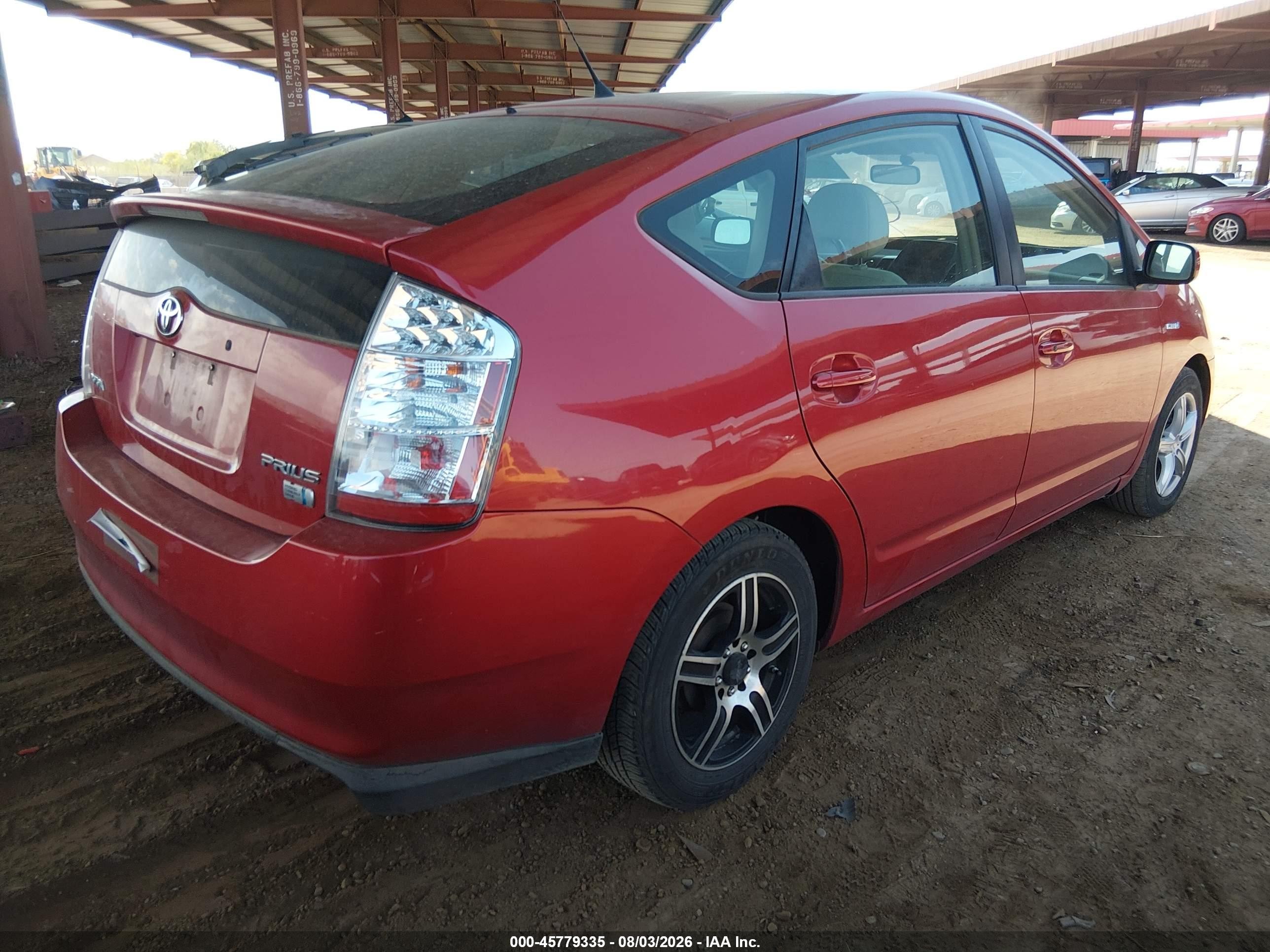 2007 Toyota Prius   Red vin: JTDKB20UX77629428