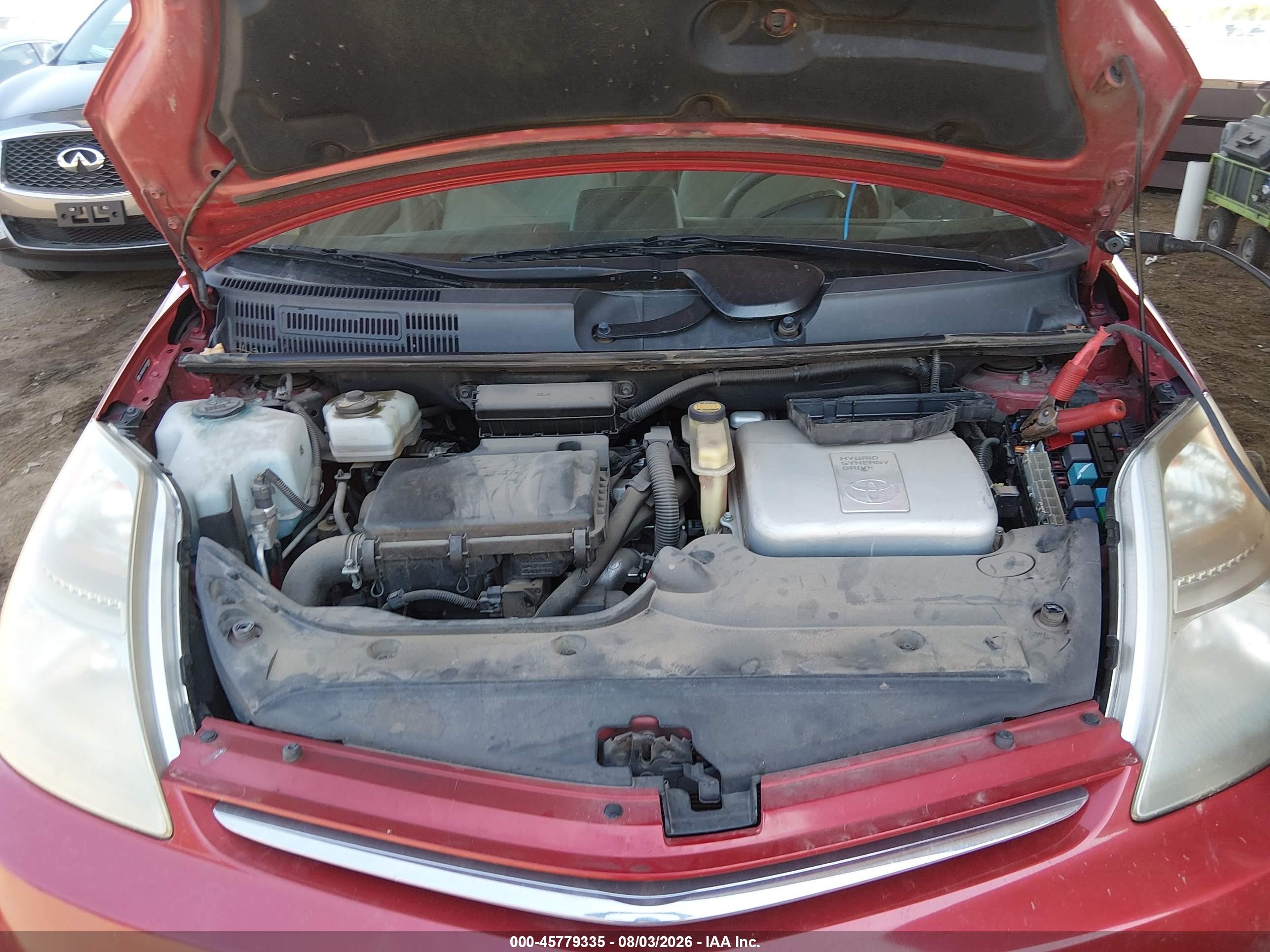 2007 Toyota Prius   Red vin: JTDKB20UX77629428