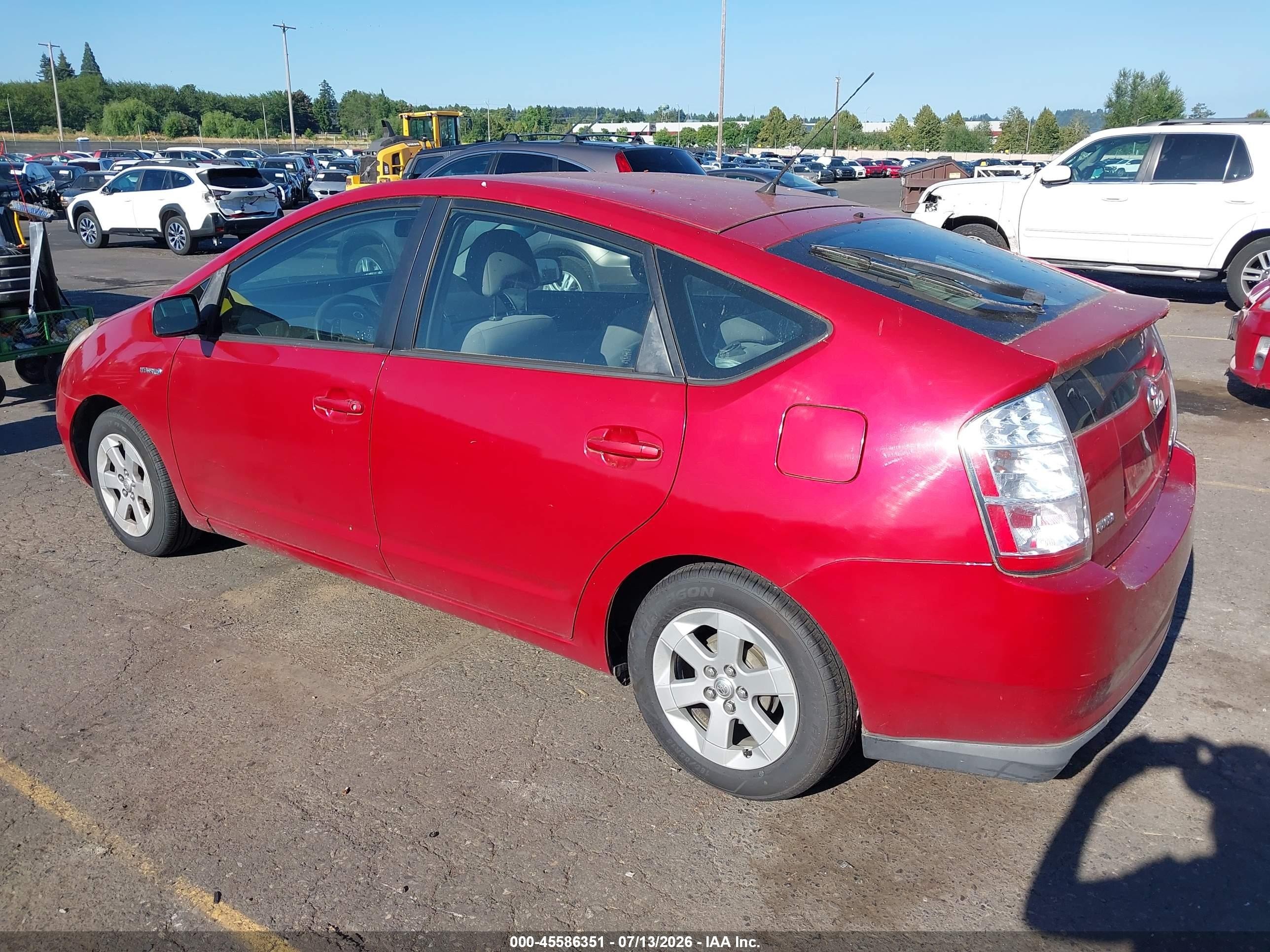 2007 Toyota Prius   Красный vin: JTDKB20UX77634595