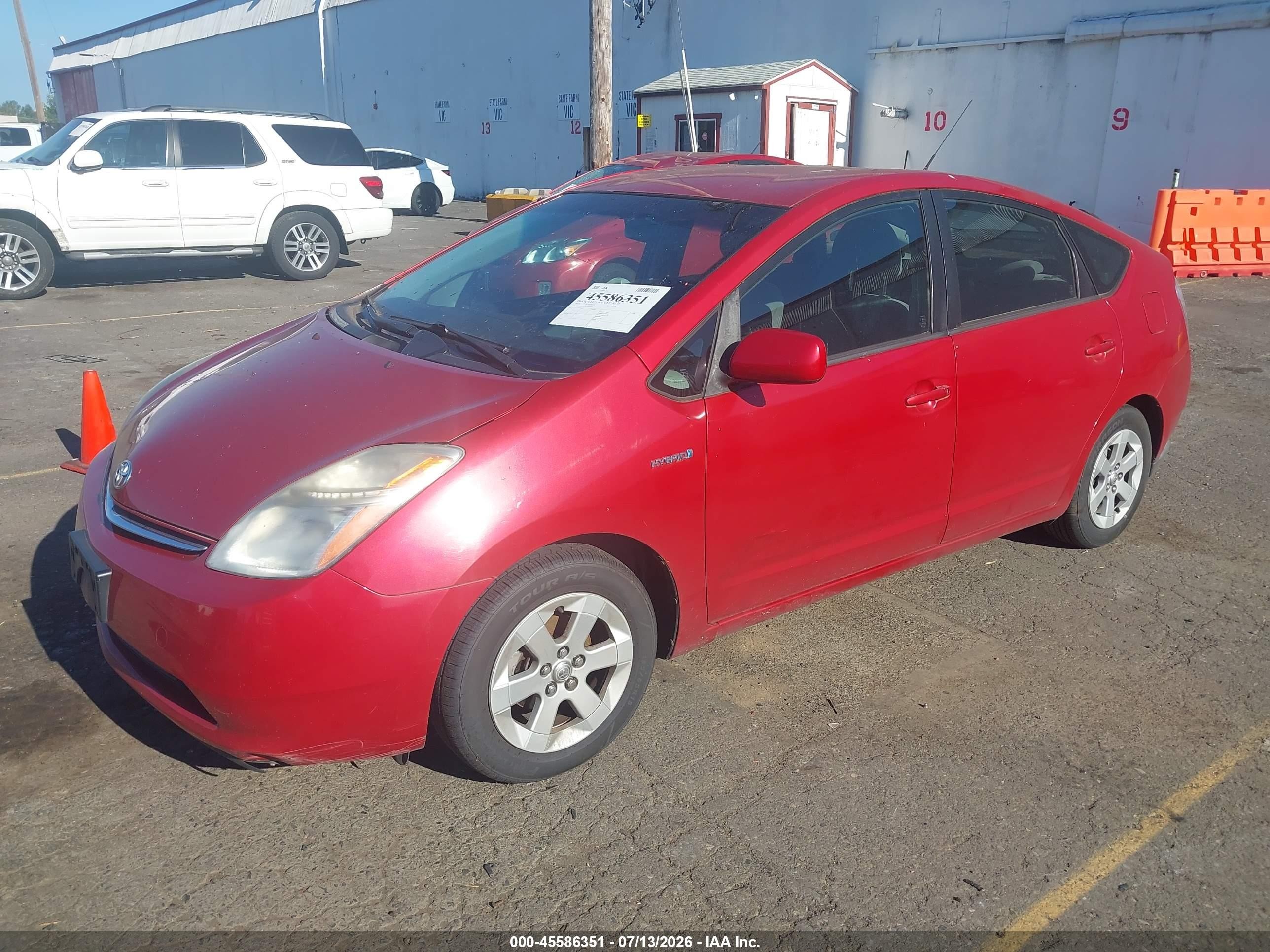 2007 Toyota Prius   Красный vin: JTDKB20UX77634595