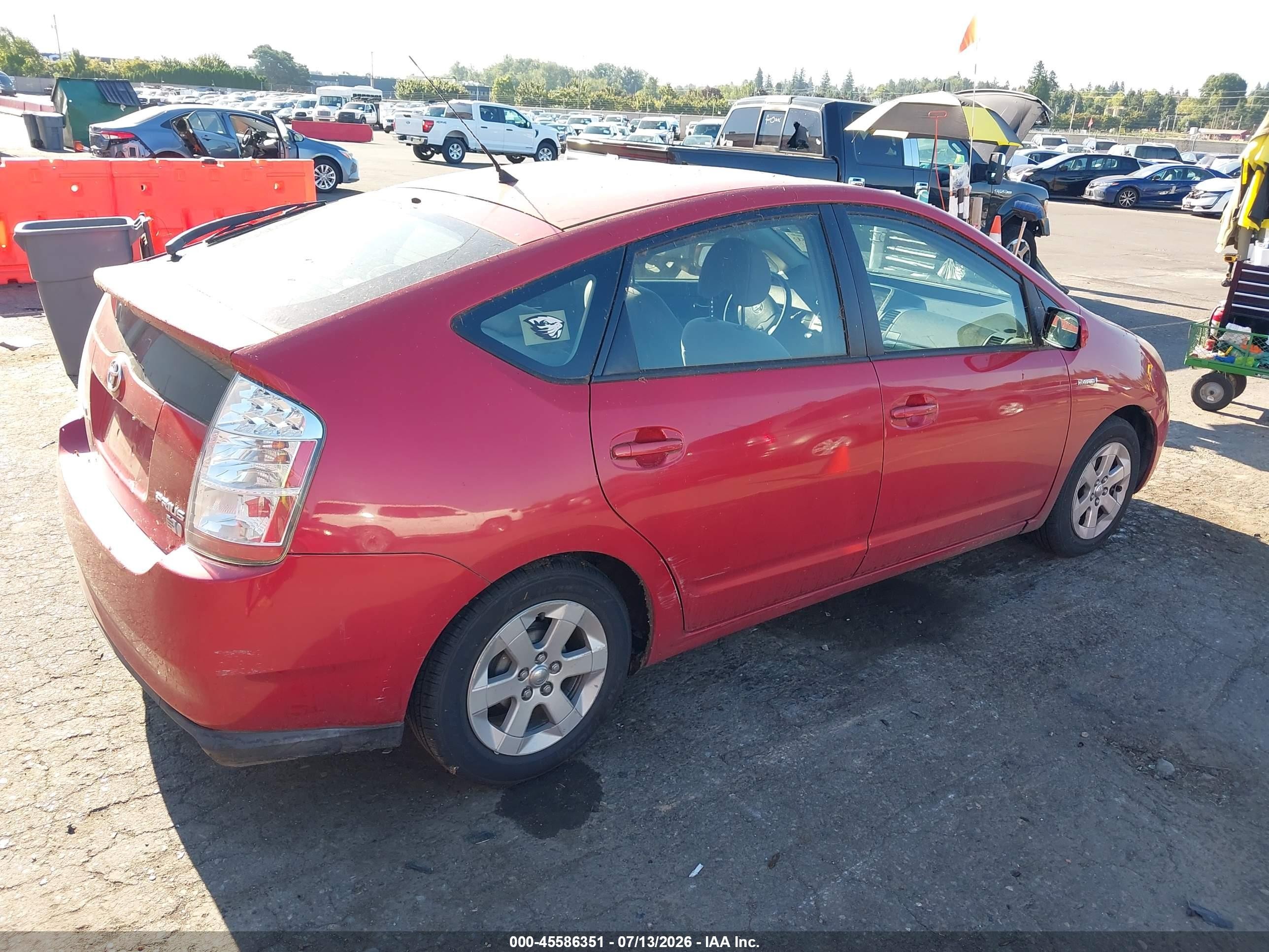 2007 Toyota Prius   Красный vin: JTDKB20UX77634595