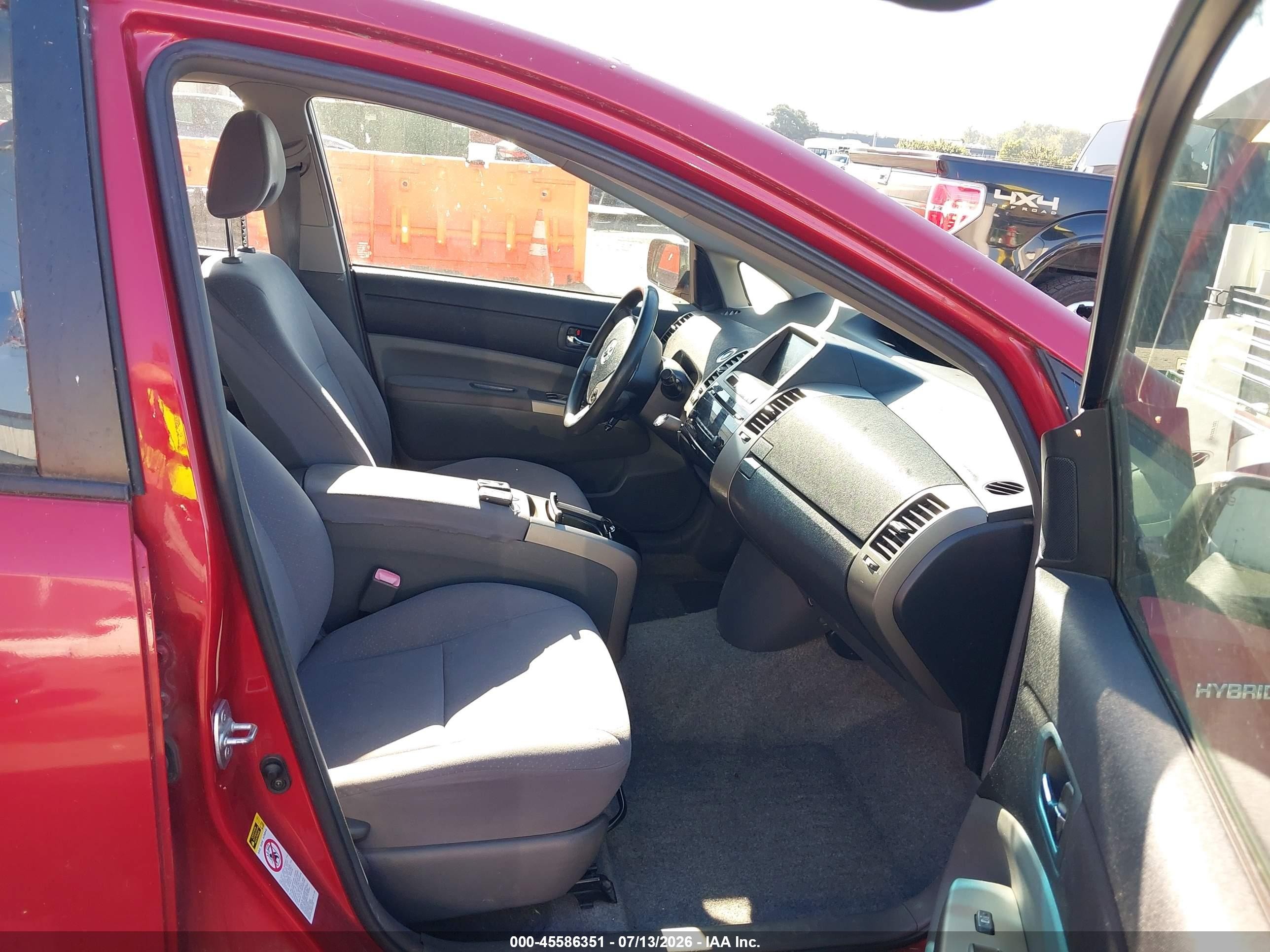 2007 Toyota Prius   Красный vin: JTDKB20UX77634595