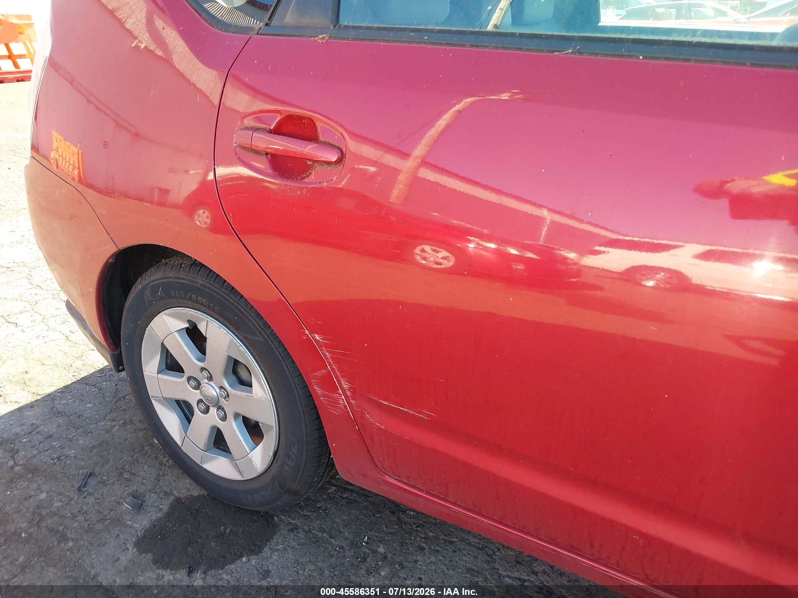 2007 Toyota Prius   Красный vin: JTDKB20UX77634595